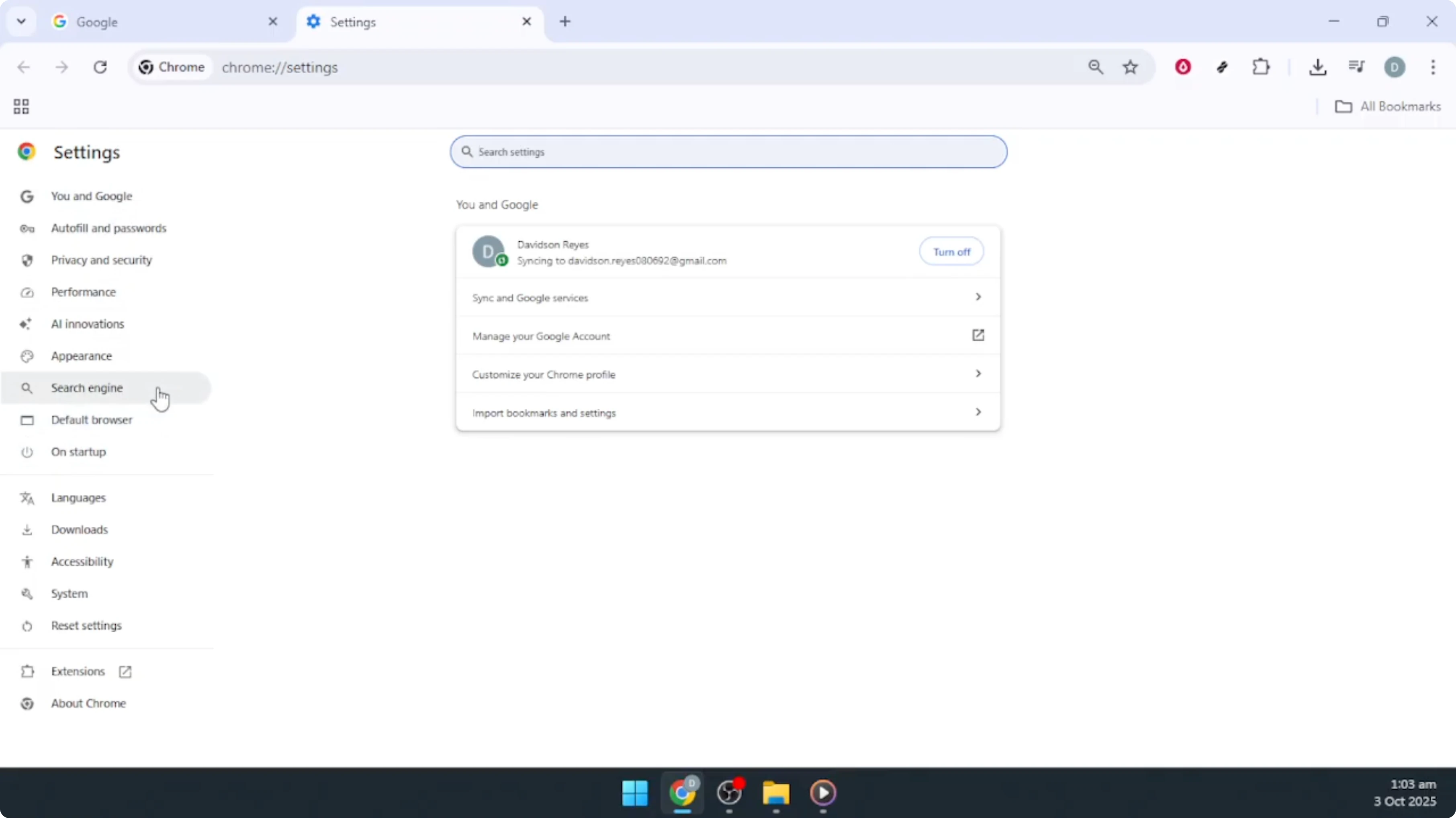 Screenshot from How To Add Custom Search Engine in Google Chrome [2026 Guide] at 46s