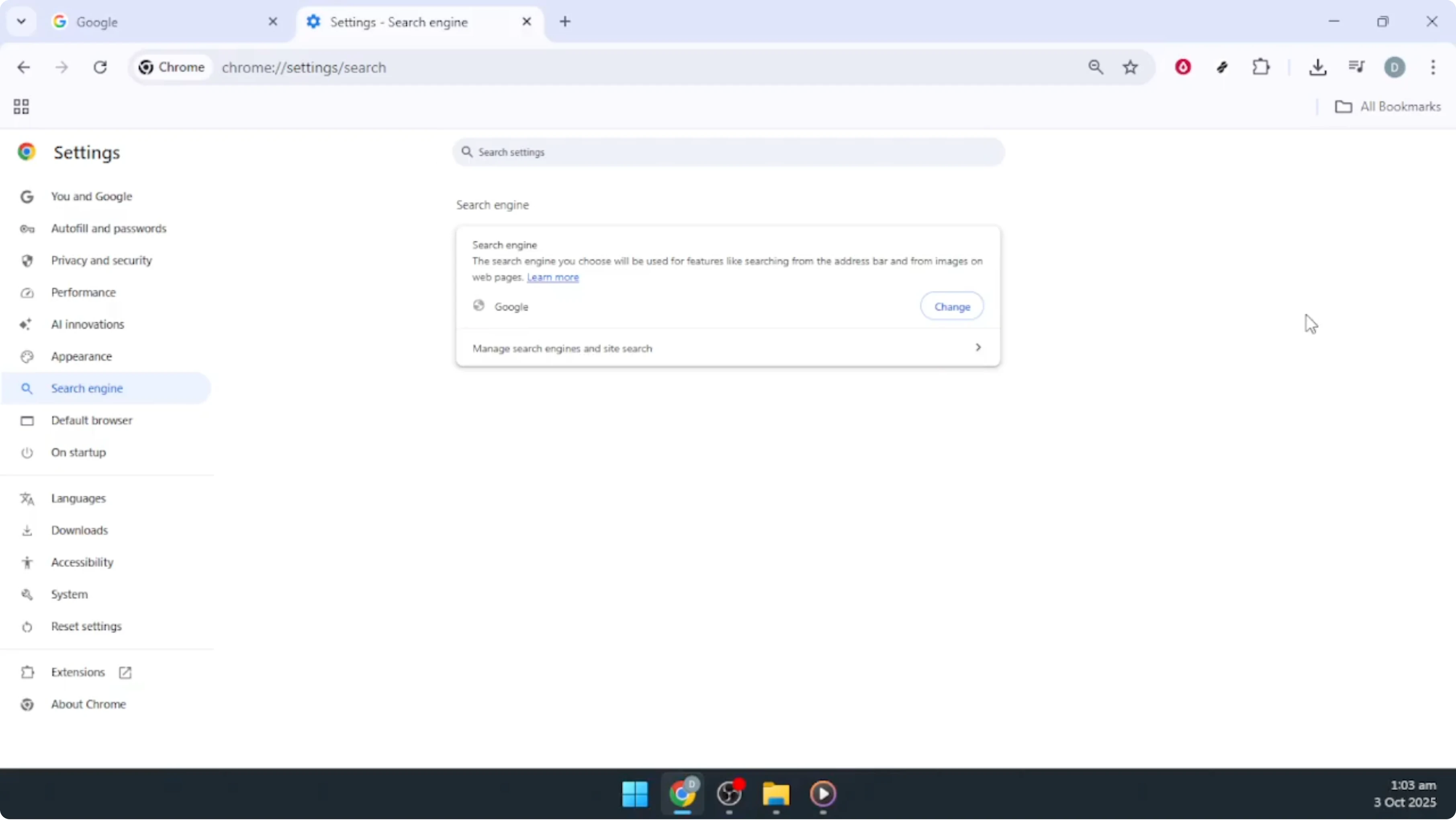 Screenshot from How To Add Custom Search Engine in Google Chrome [2026 Guide] at 54s