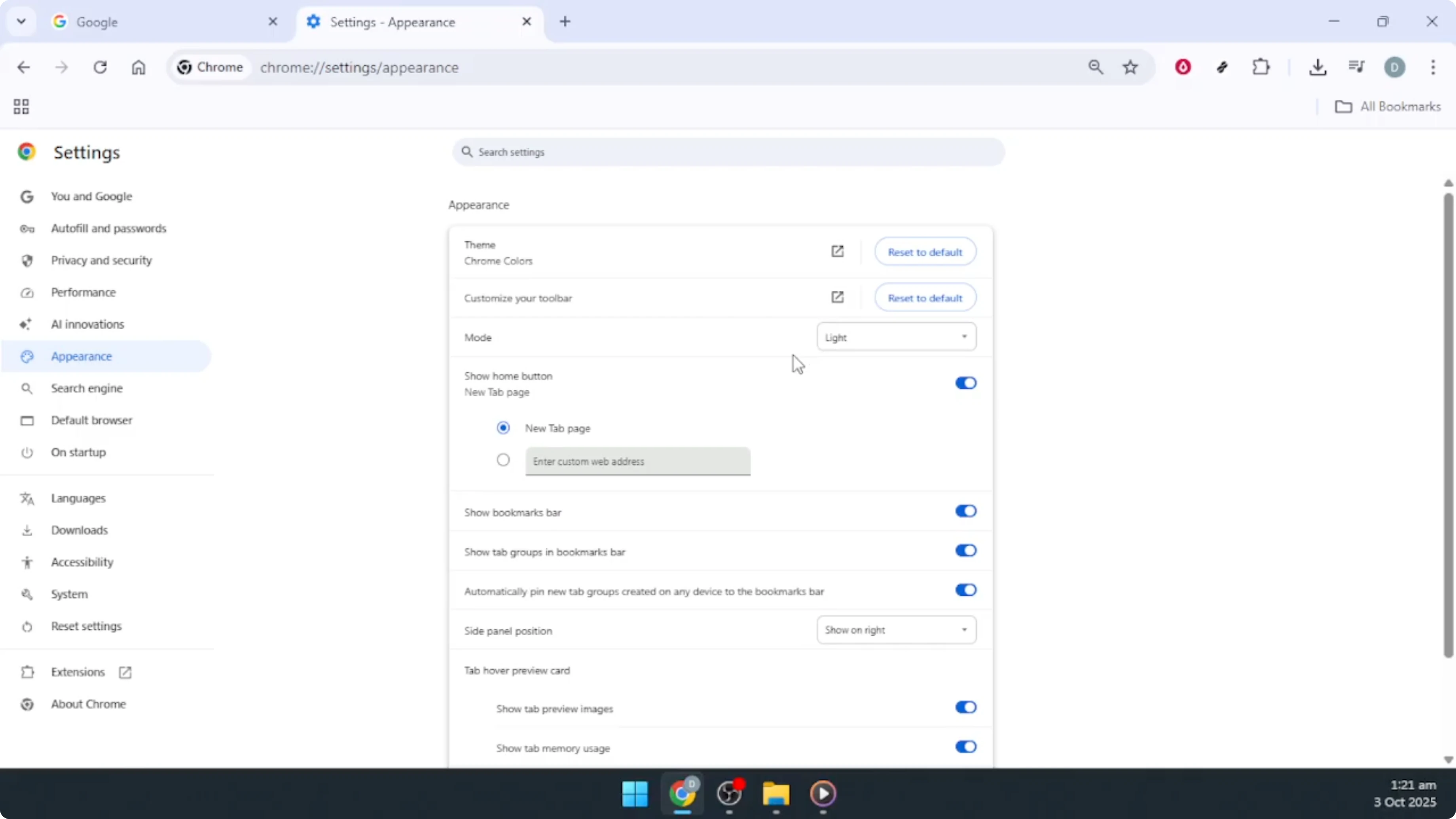 Screenshot from How To Add Customize Button on Google Chrome [2026 Guide] at 98s
