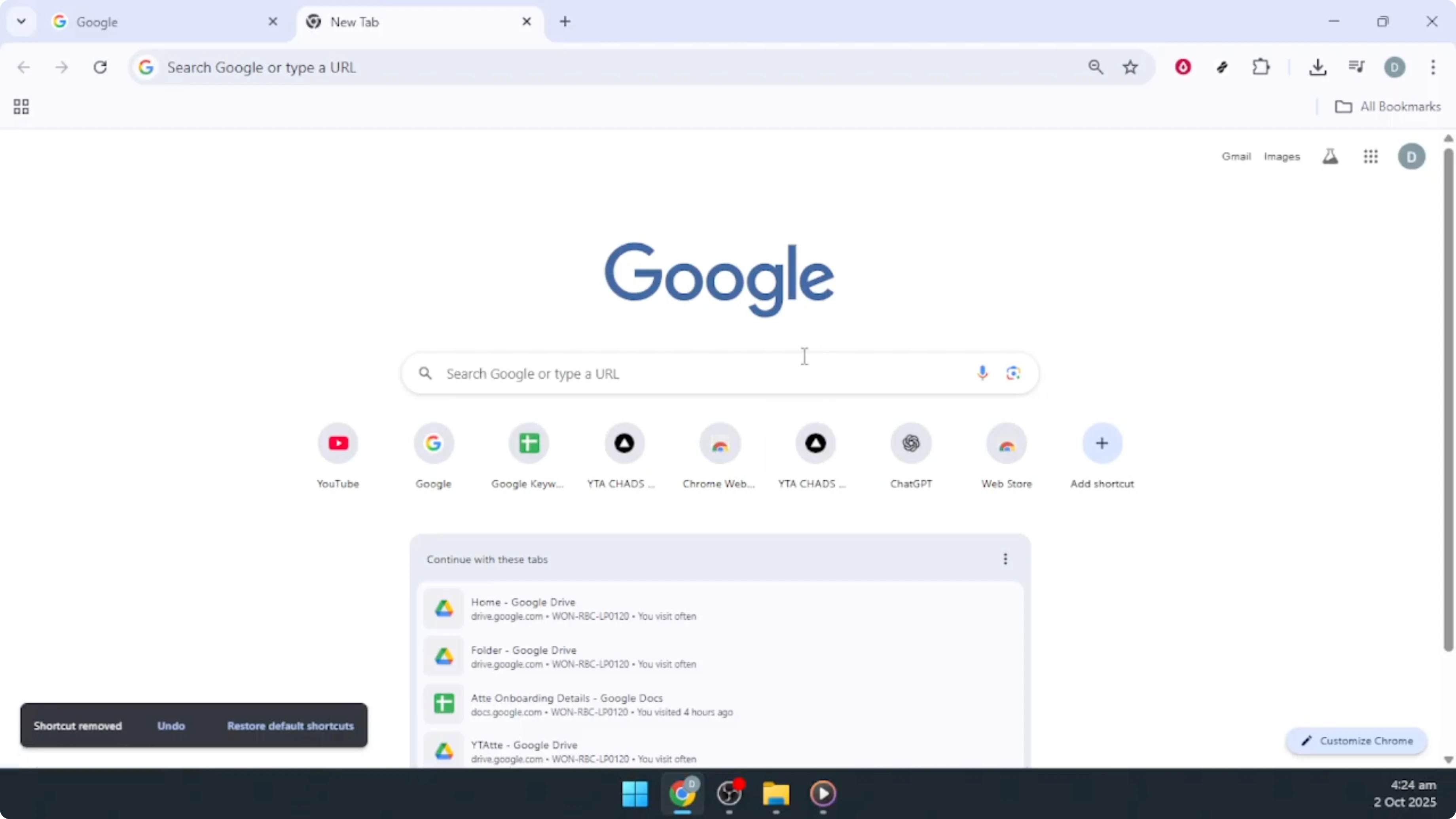 Screenshot from How To Add & Edit Your Google Chrome Homepage Shortcuts [2026 Guide] at 124s