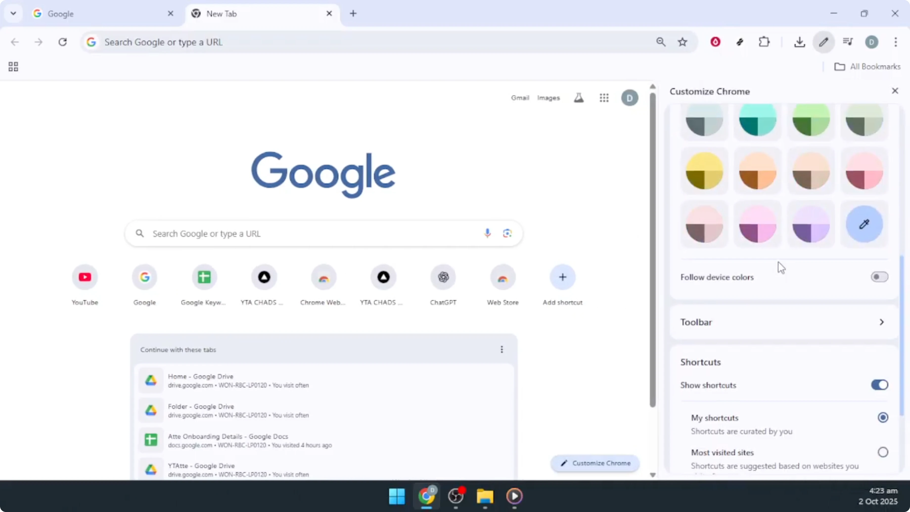 Screenshot from How To Add & Edit Your Google Chrome Homepage Shortcuts [2026 Guide] at 45s