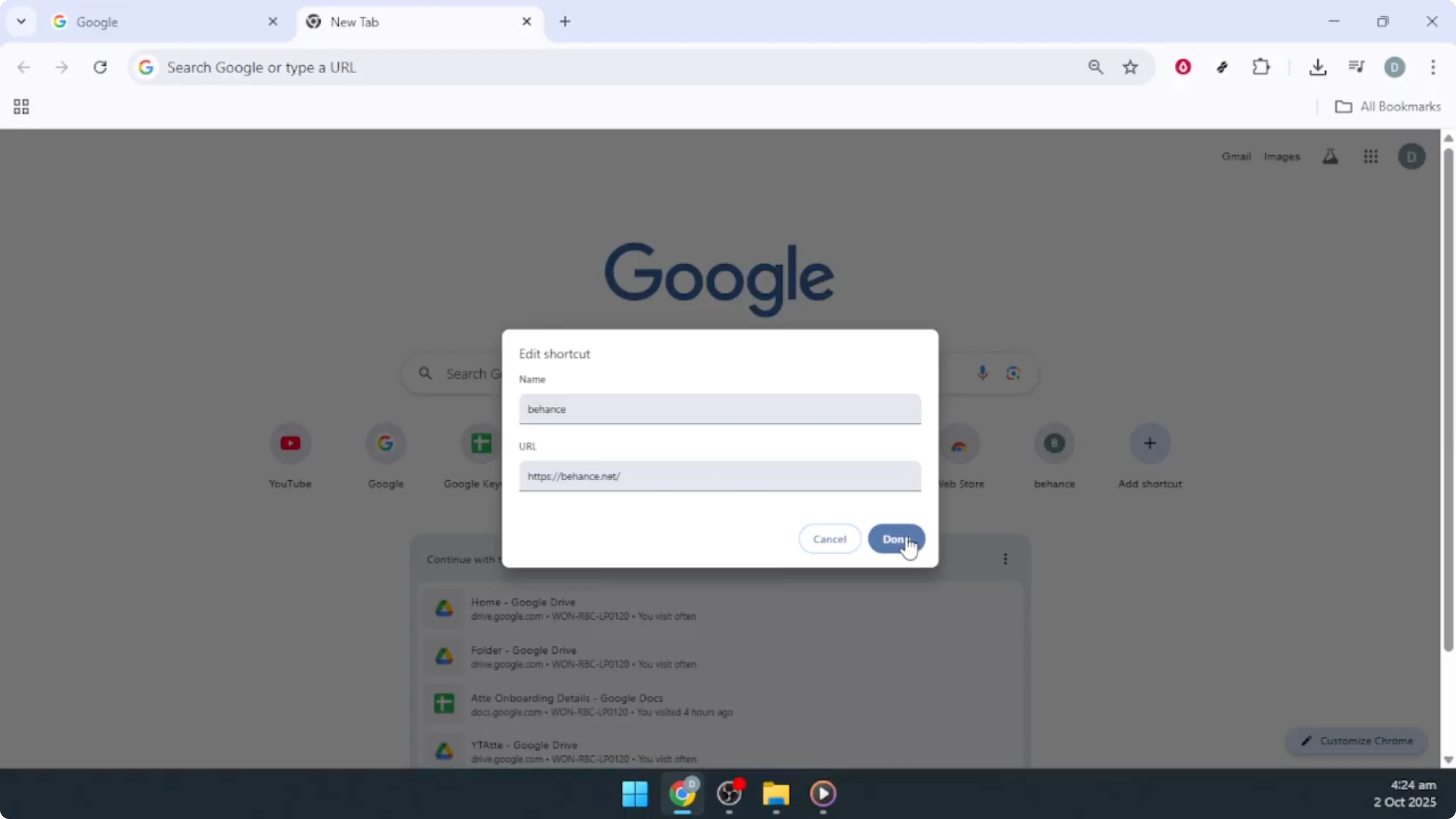 Screenshot from How To Add & Edit Your Google Chrome Homepage Shortcuts [2026 Guide] at 98s