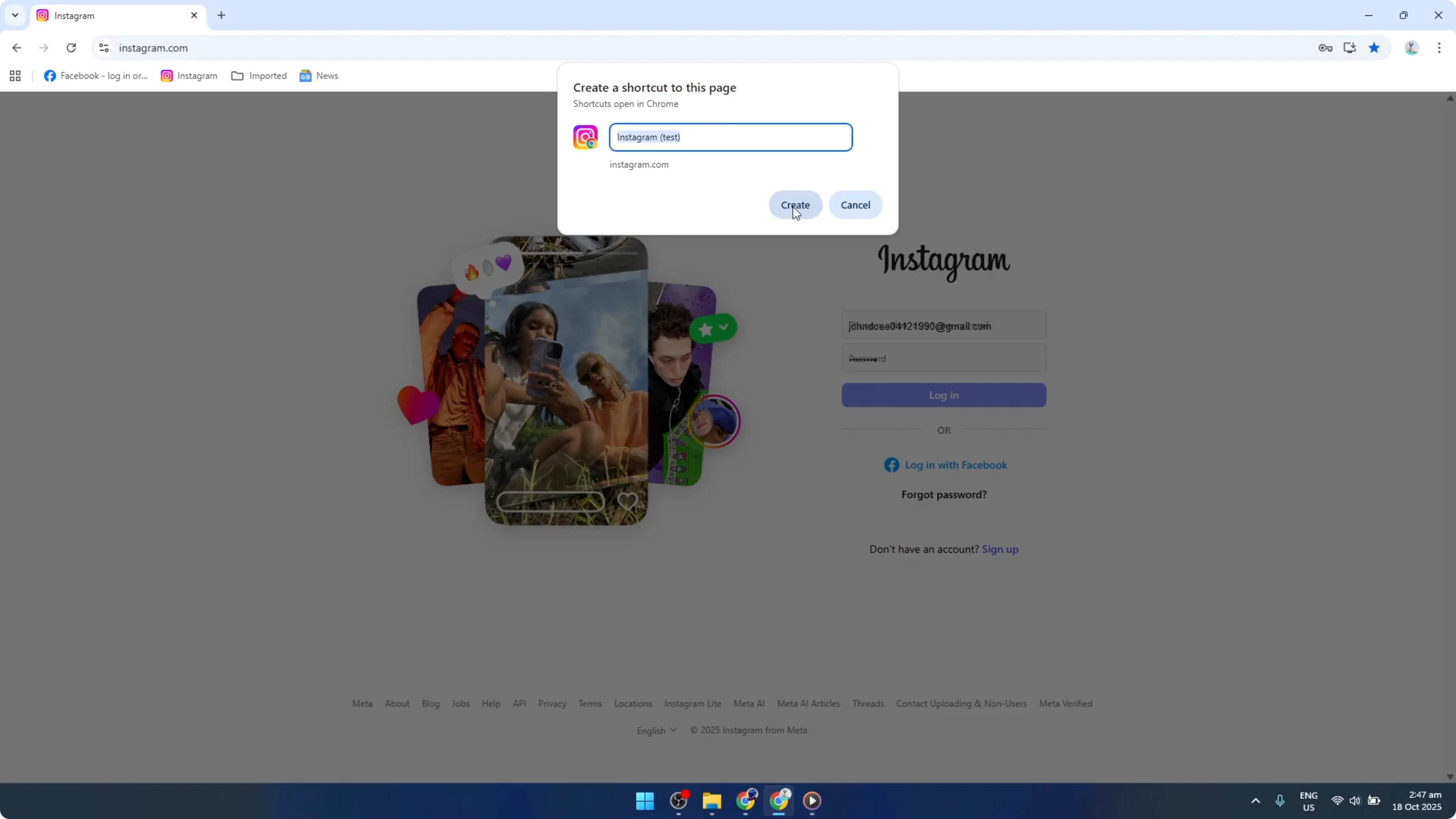 Screenshot from How To Add Instagram Web on Google Chrome [2026 Guide] at 101s