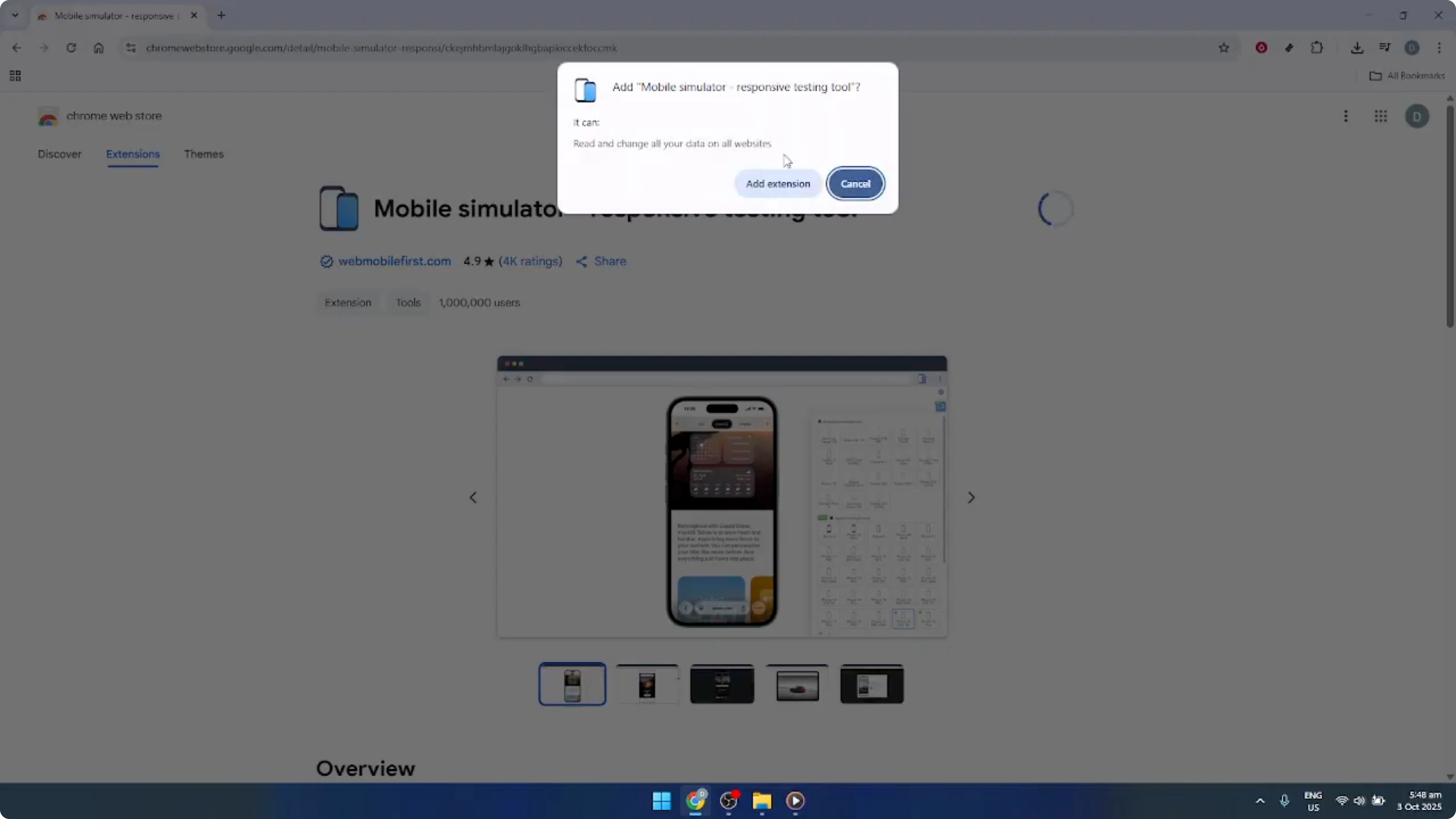 Screenshot from How To Add Mobile View Simulator for Websites in Google Chrome [2026 Guide] at 81s