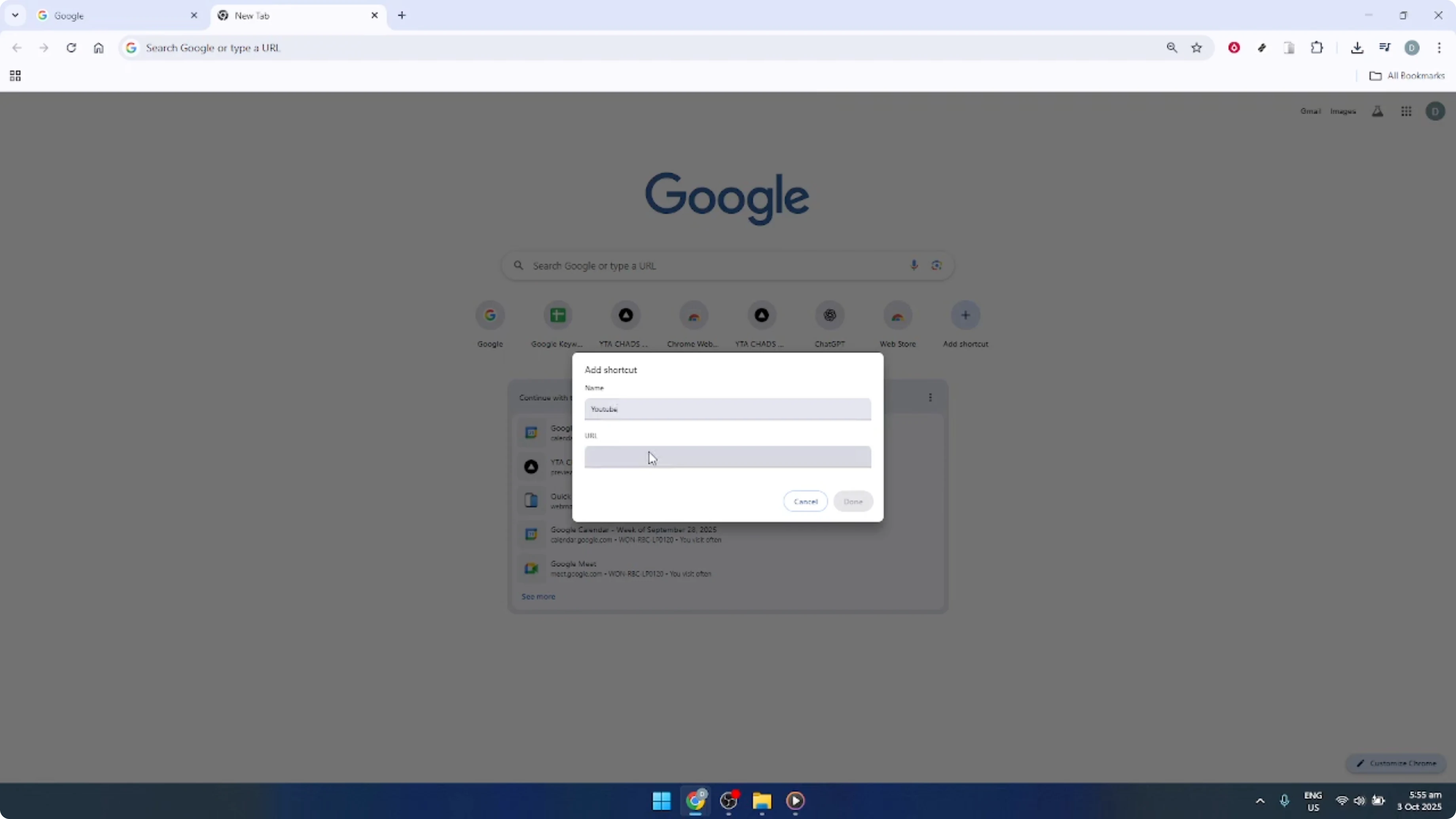 Screenshot from How To Add More Shortcuts On Google Chrome [2026 Guide] at 64s