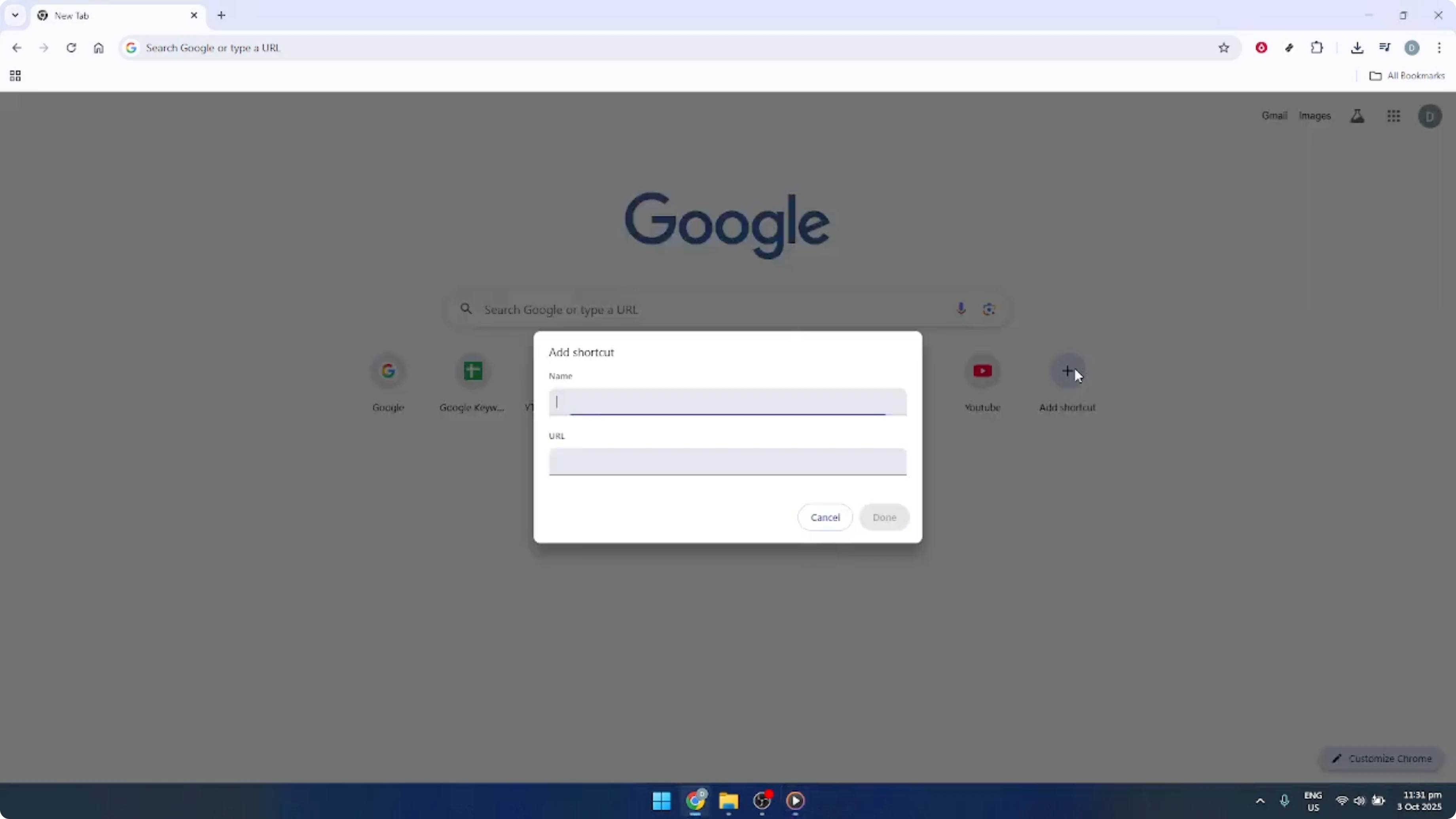 Screenshot from How To Add or Remove Website Shortcuts in Google Chrome [2026 Guide] at 48s