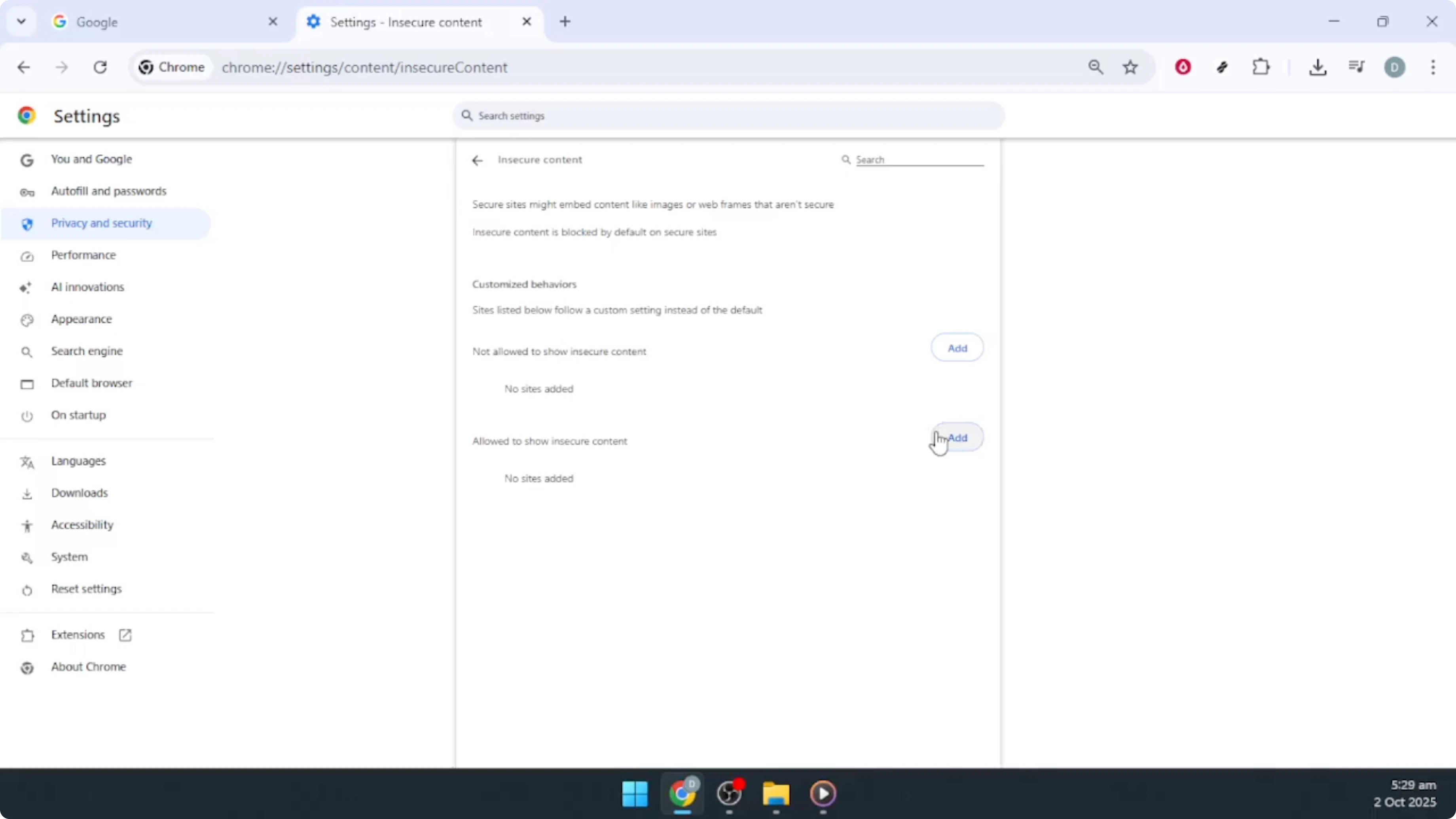 Screenshot from How To Add A Trusted Site To Google Chrome [2026 Guide] at 105s