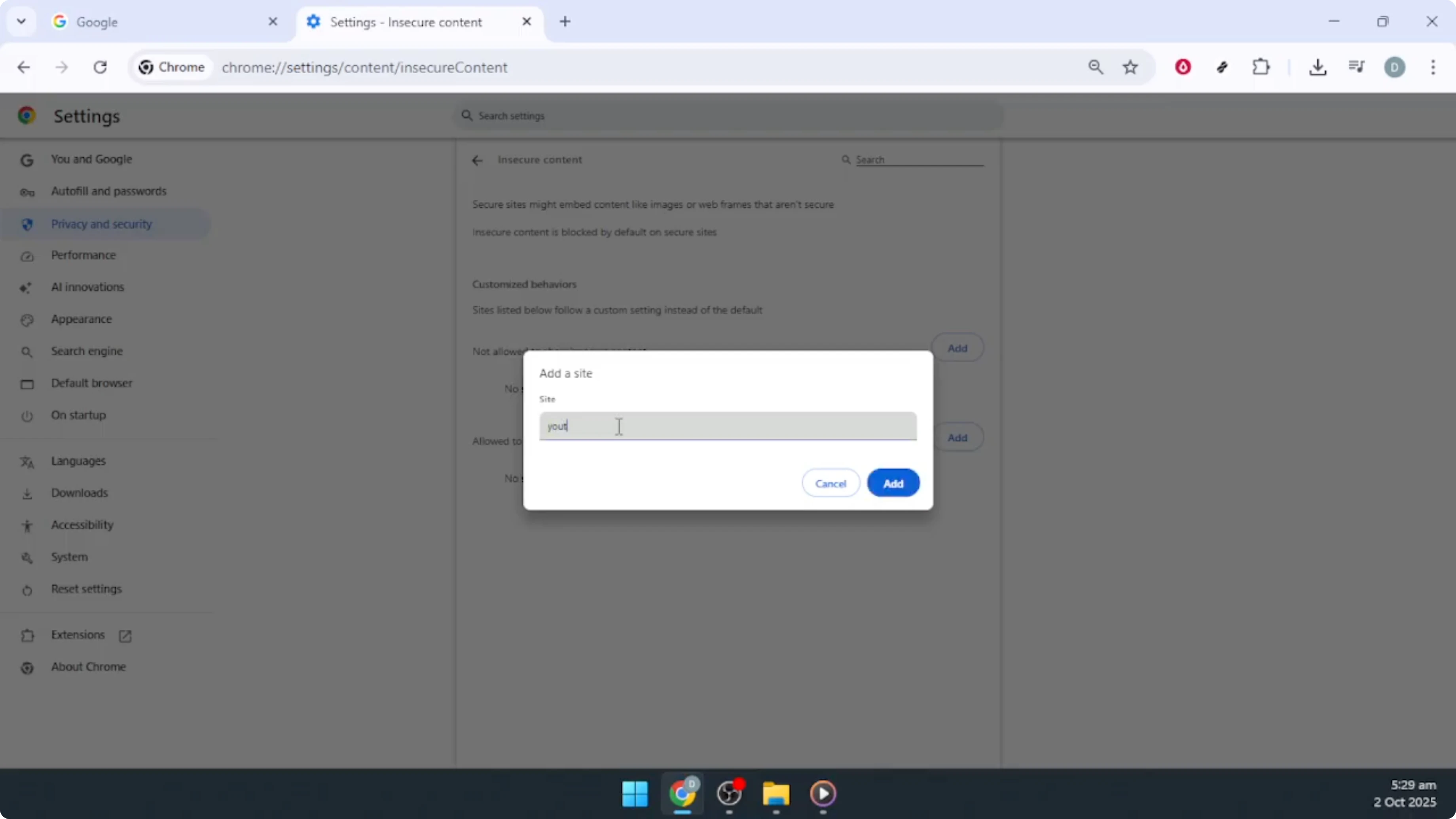 Screenshot from How To Add A Trusted Site To Google Chrome [2026 Guide] at 118s