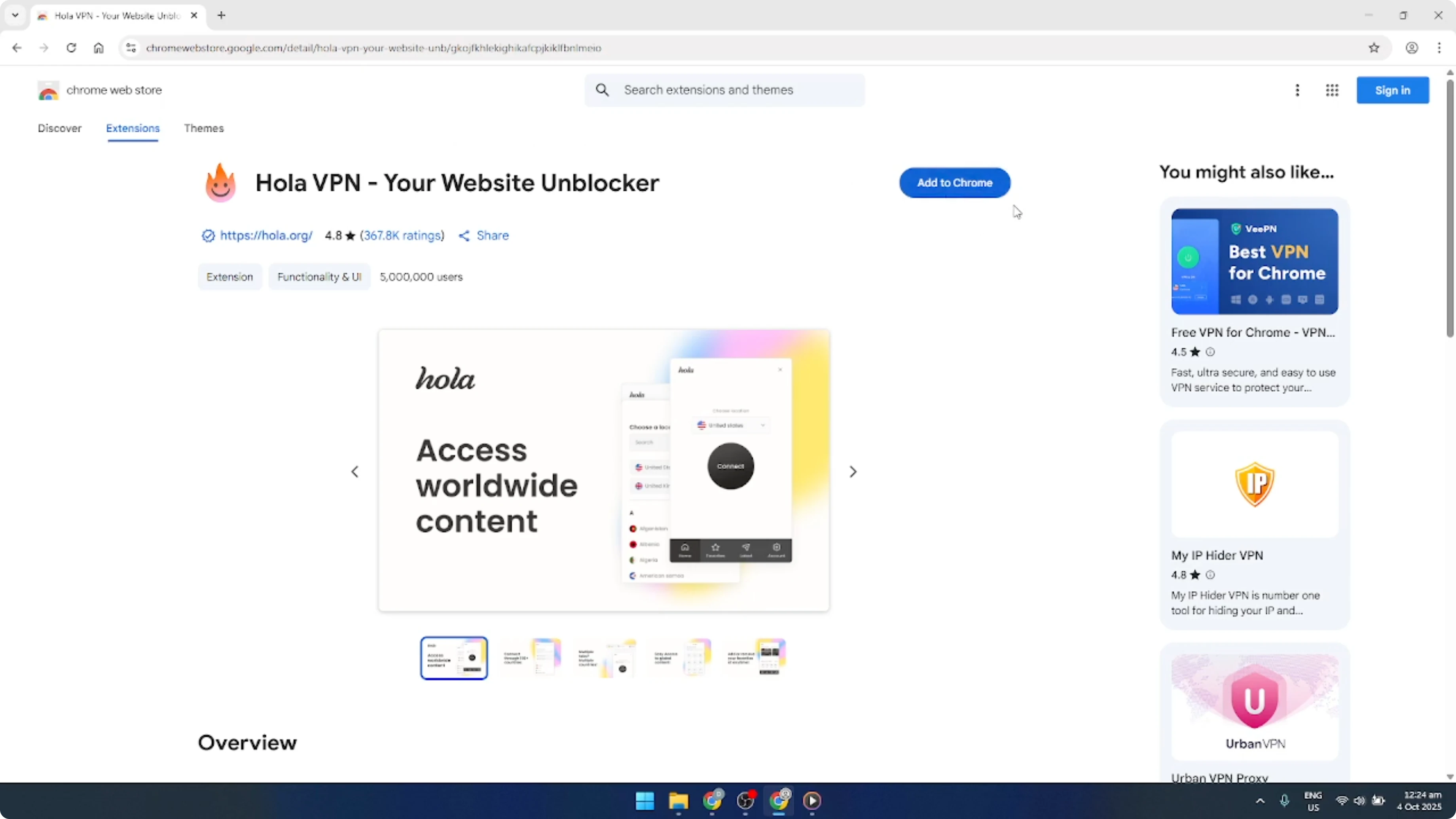Screenshot from How To Add VPN Extensions To Google Chrome Browser [2026 Guide] at 87s