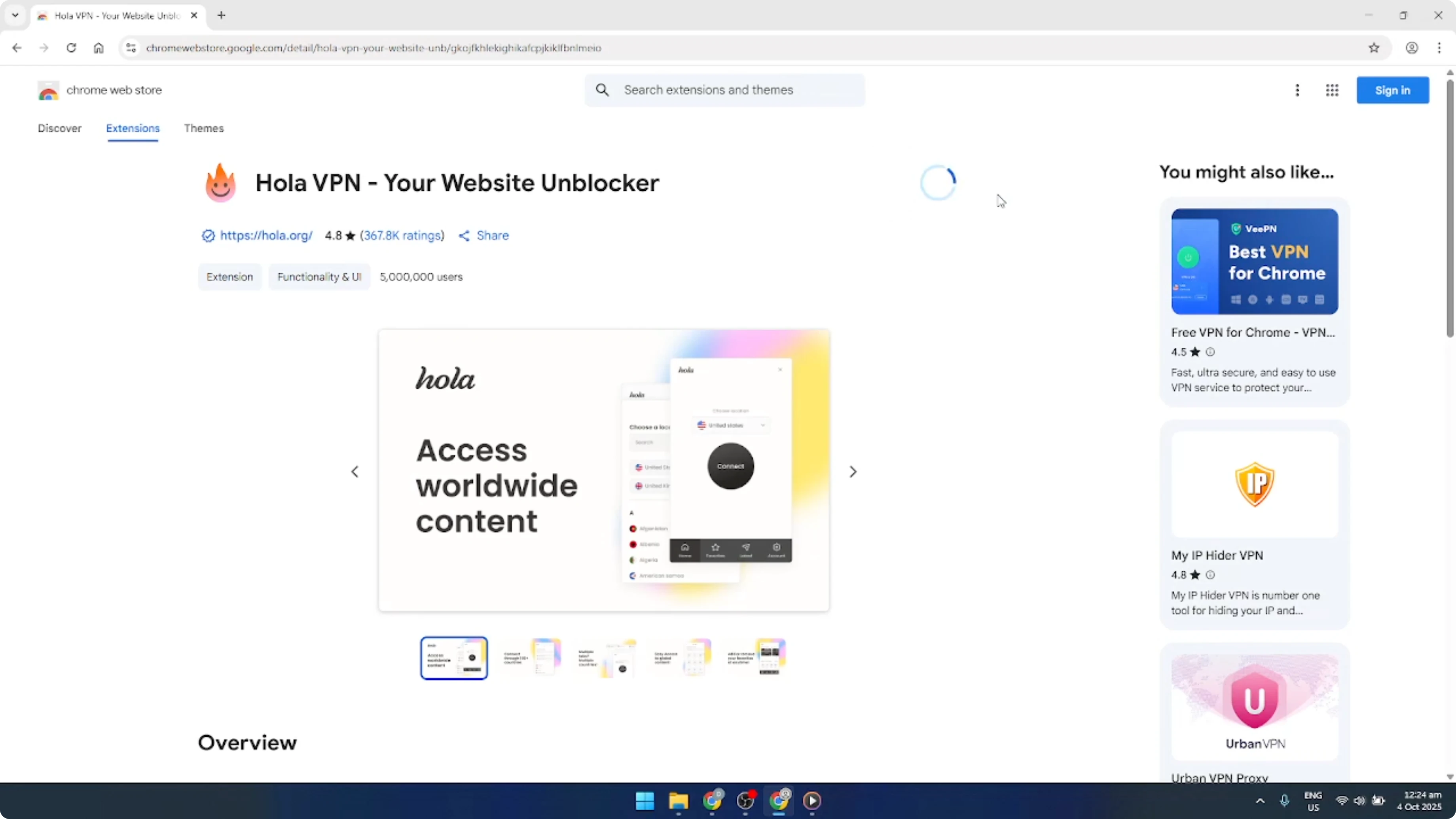 Screenshot from How To Add VPN Extensions To Google Chrome Browser [2026 Guide] at 96s