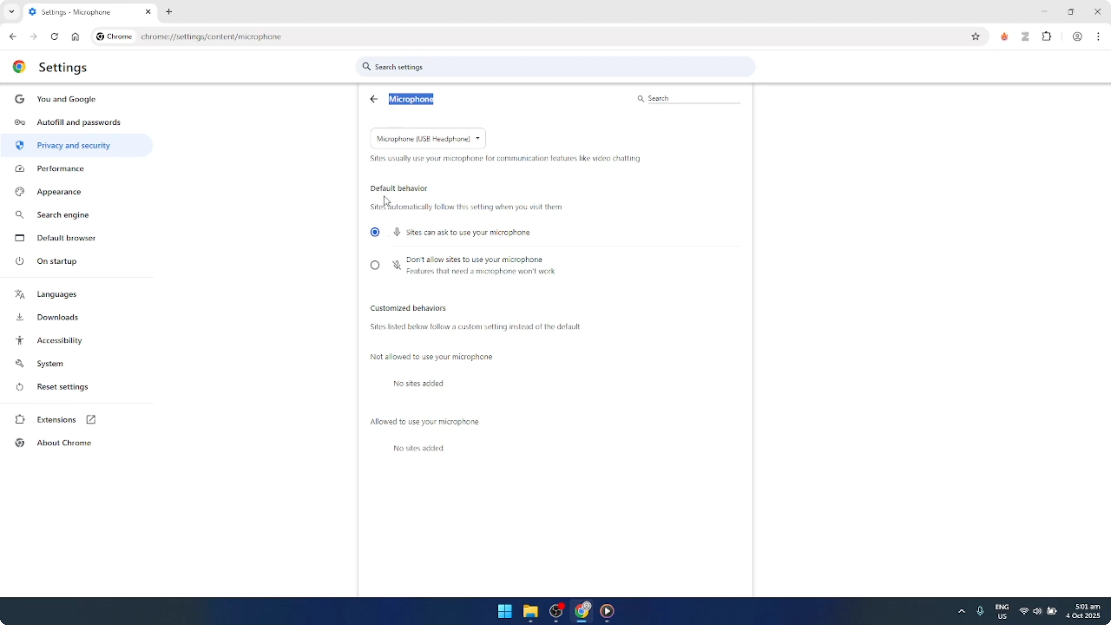 Screenshot from How To Allow Camera And Microphone Permissions In Google Chrome [2026 Guide] at 147s