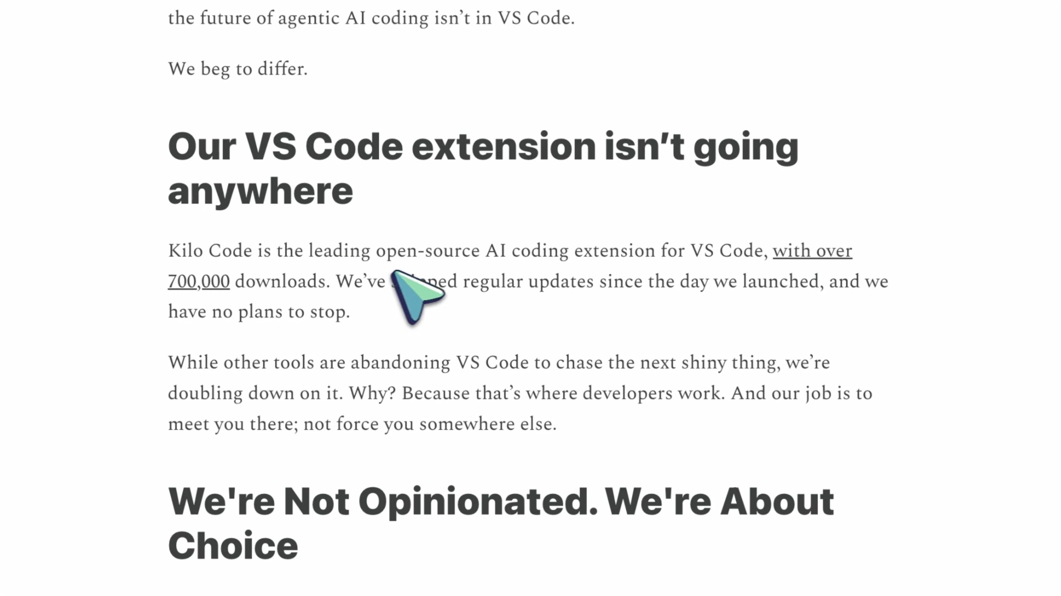 Screenshot from Is Amp Code Extension Ending? Your Next Best Alternative at 155s
