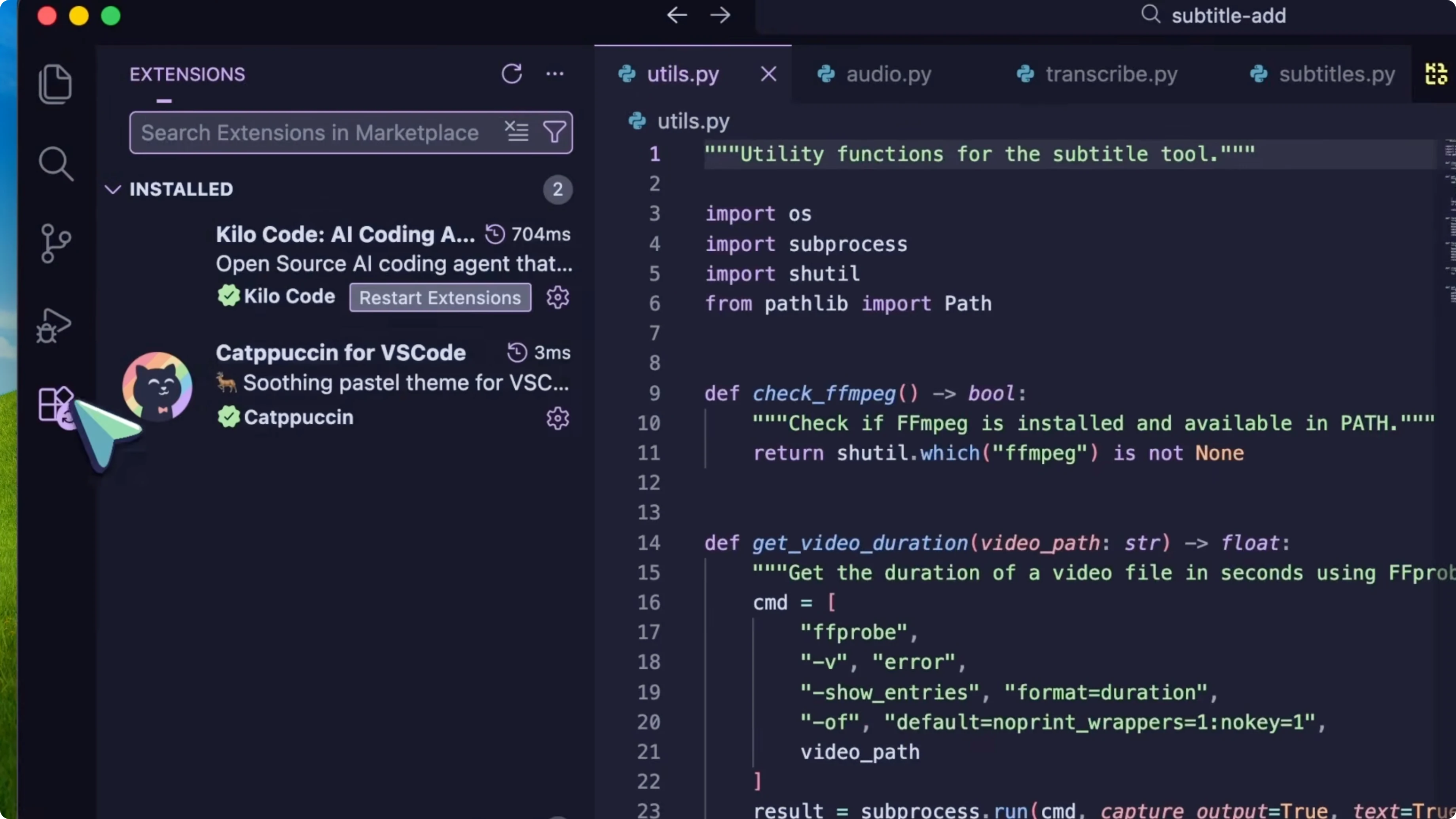Screenshot from Is Amp Code Extension Ending? Your Next Best Alternative at 417s