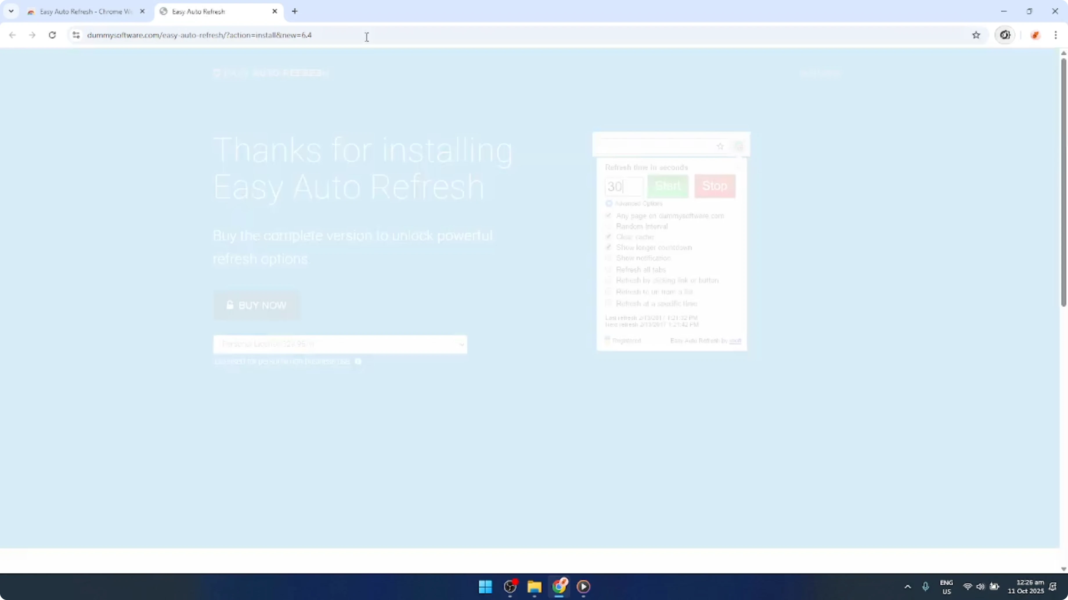 Screenshot from How To Auto Refresh in Google Chrome Browser [2026 Guide] at 70s