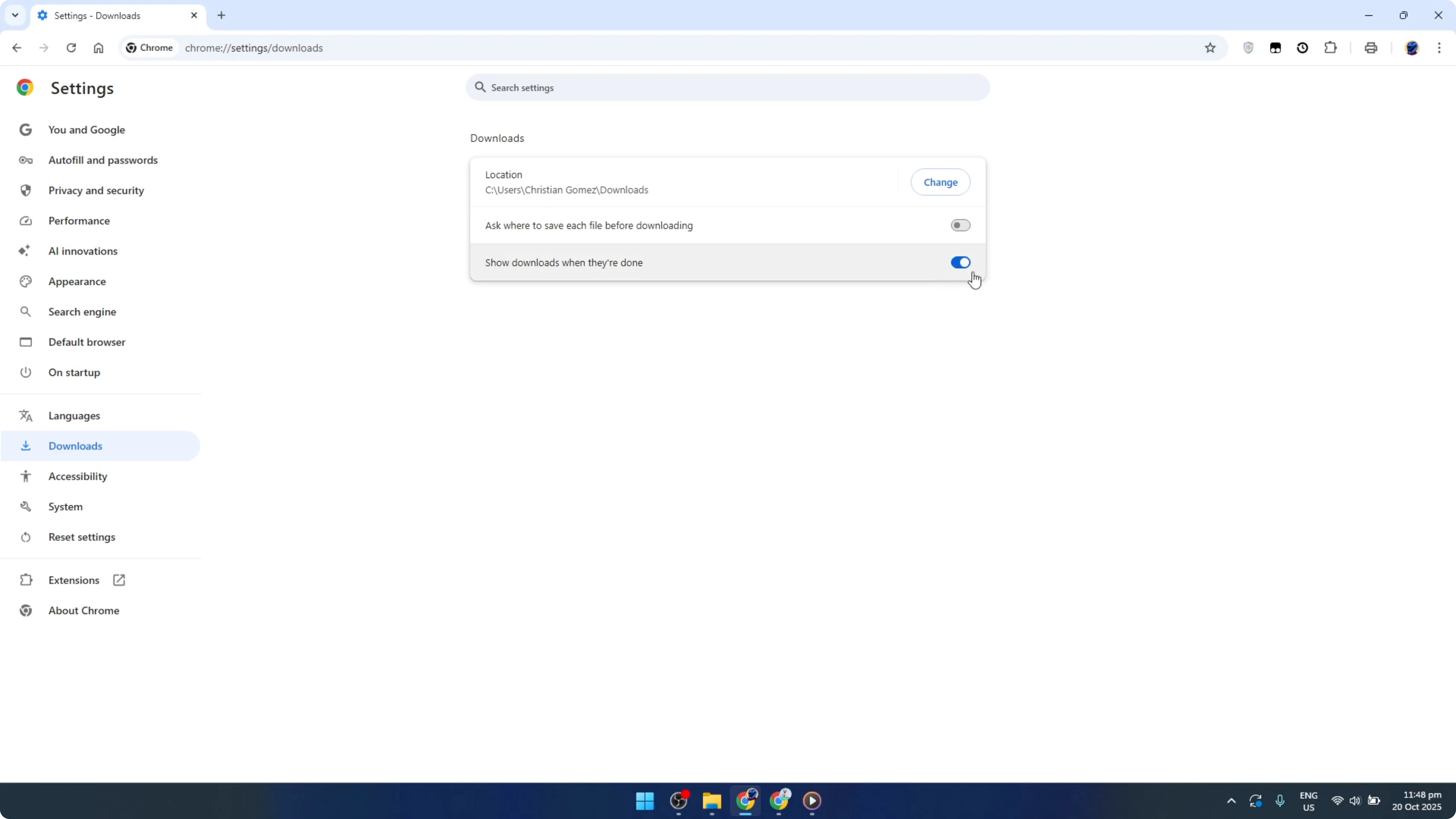 Screenshot from How To Automatically Open Downloads in Google Chrome [2026 Guide] at 100s