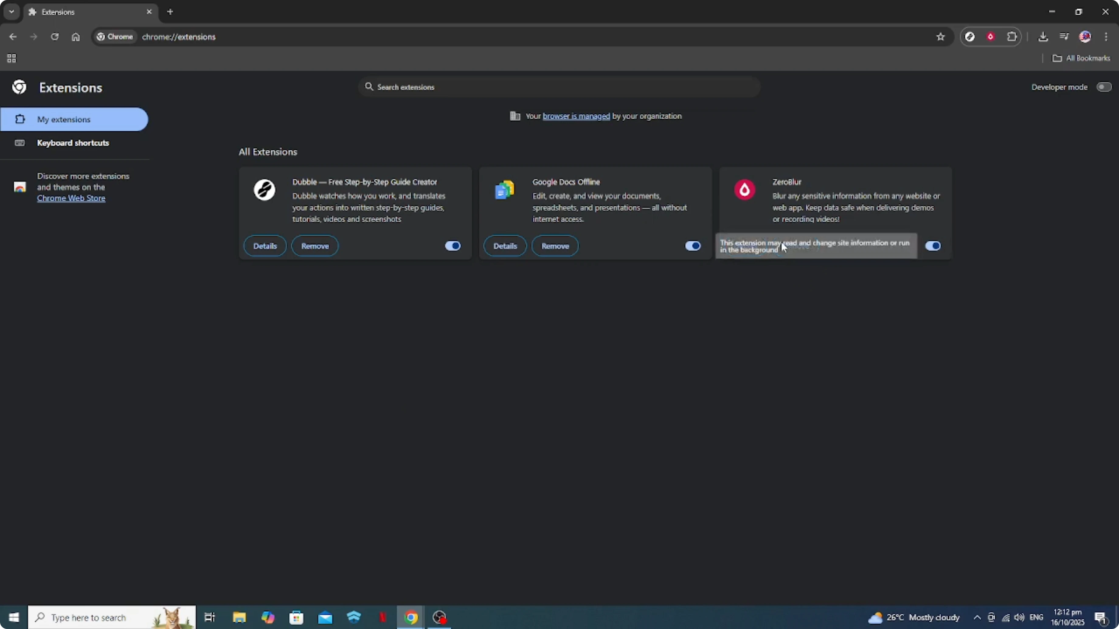 Screenshot from How To Block All Extensions on Google Chrome and Allow Specific Ones [2026 Guide] at 102s
