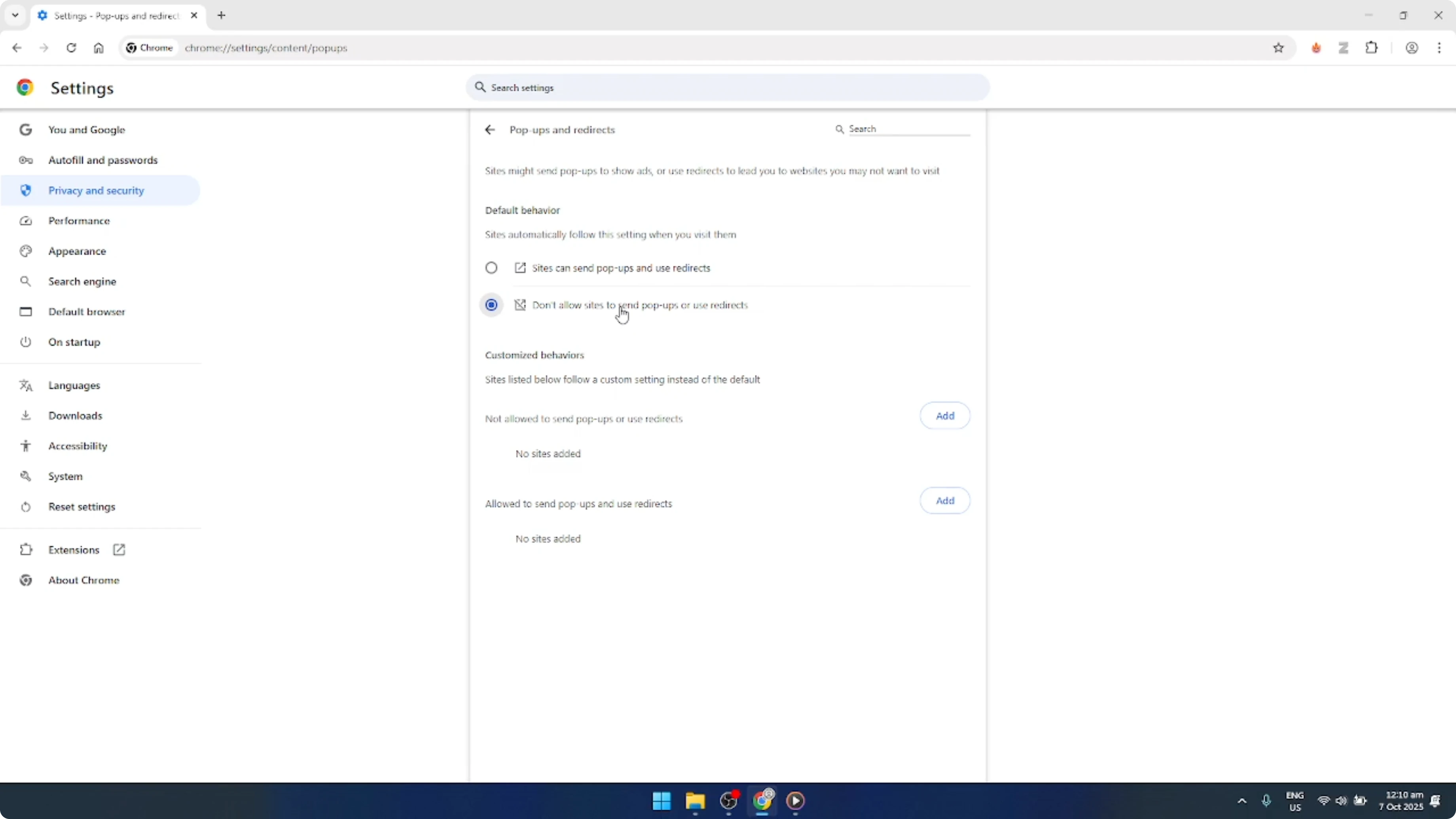 Screenshot from How To Block Pop Up Ads On Google Chrome [2026 Guide] at 126s