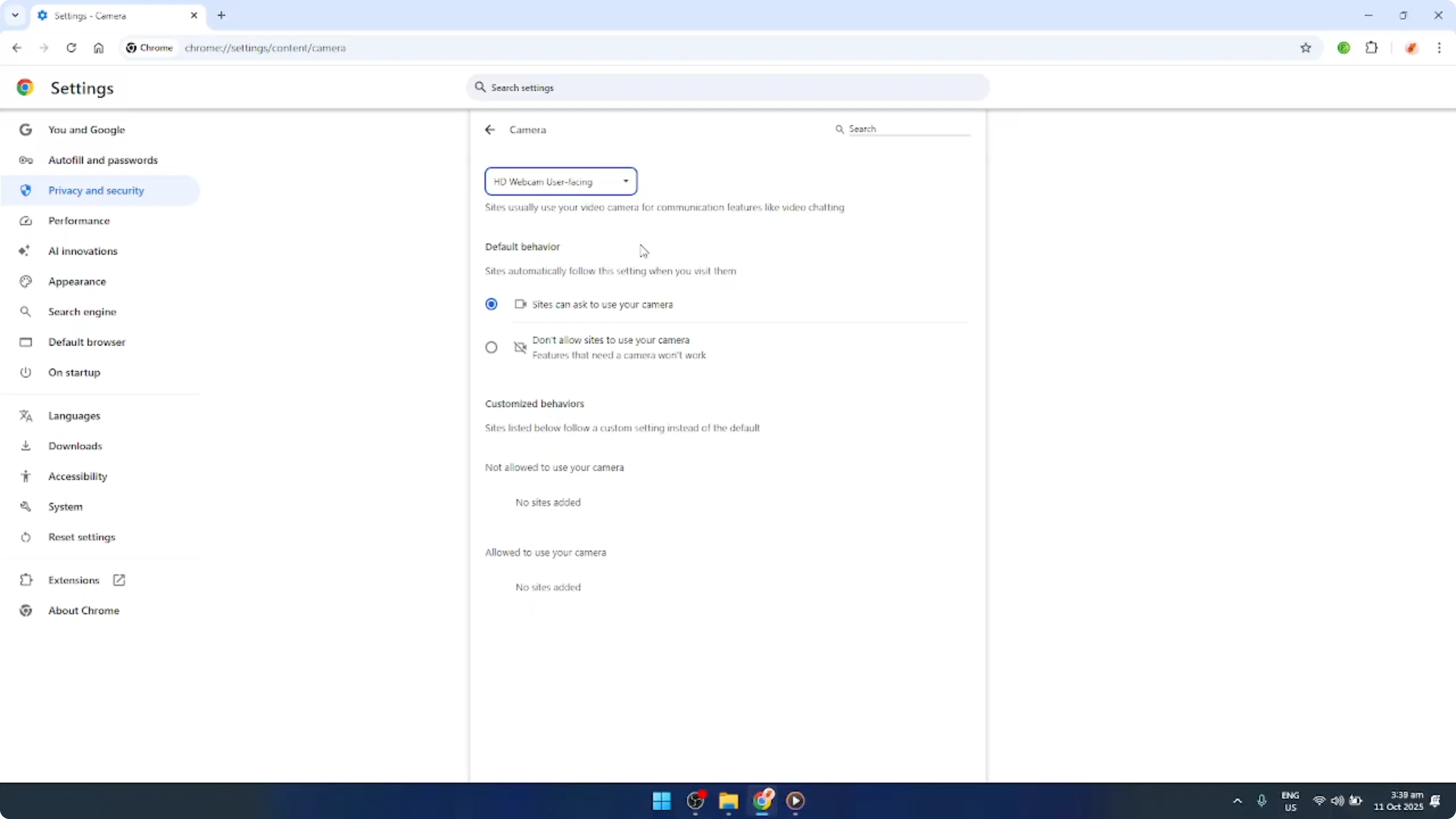 Screenshot from How To Change Camera in Google Chrome [2026 Guide] at 100s