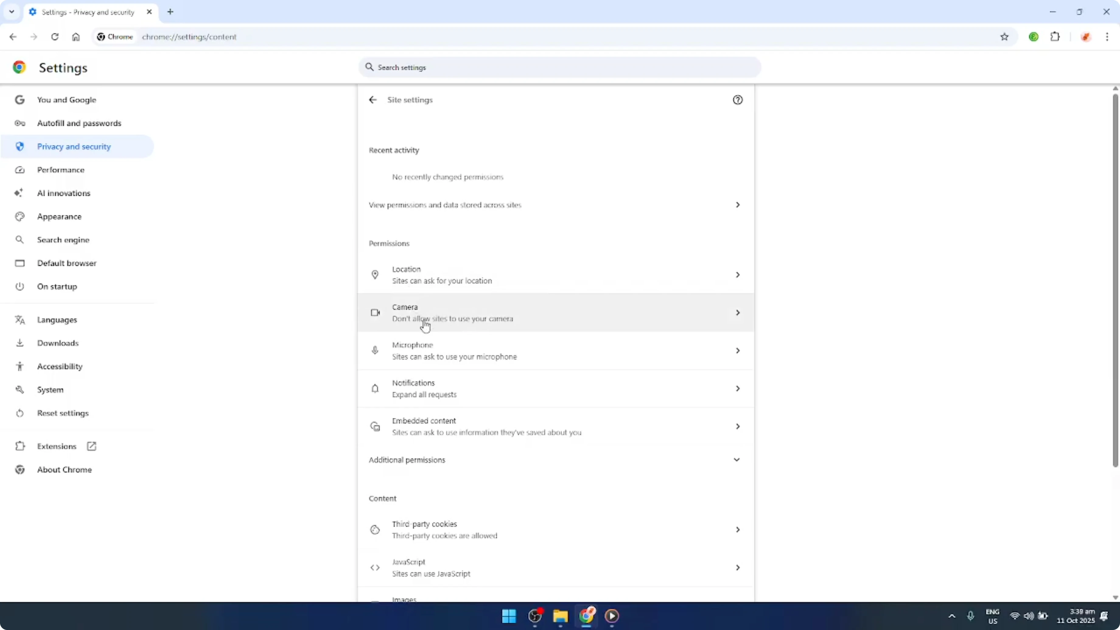 Screenshot from How To Change Camera in Google Chrome [2026 Guide] at 49s