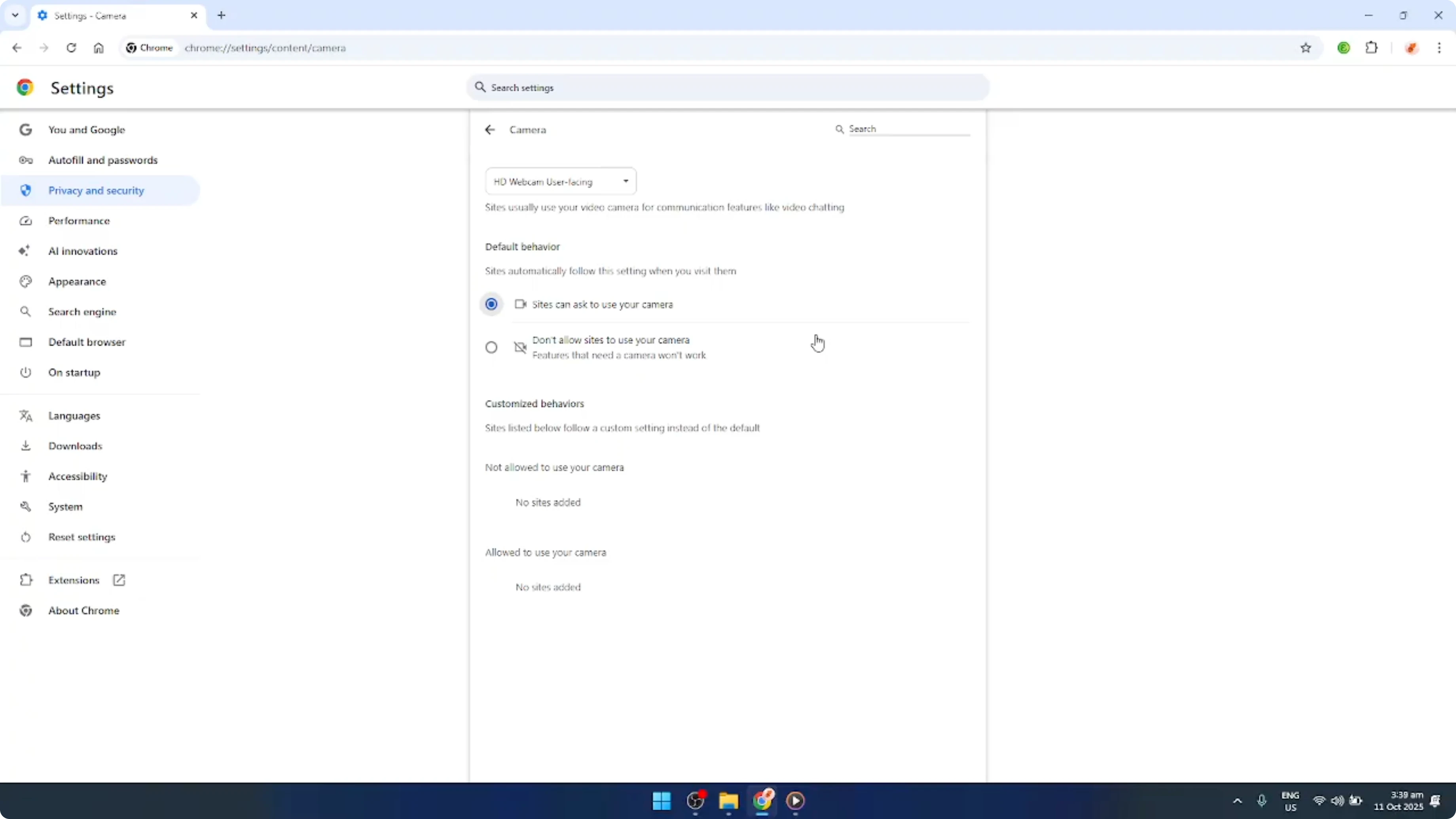 Screenshot from How To Change Camera in Google Chrome [2026 Guide] at 74s