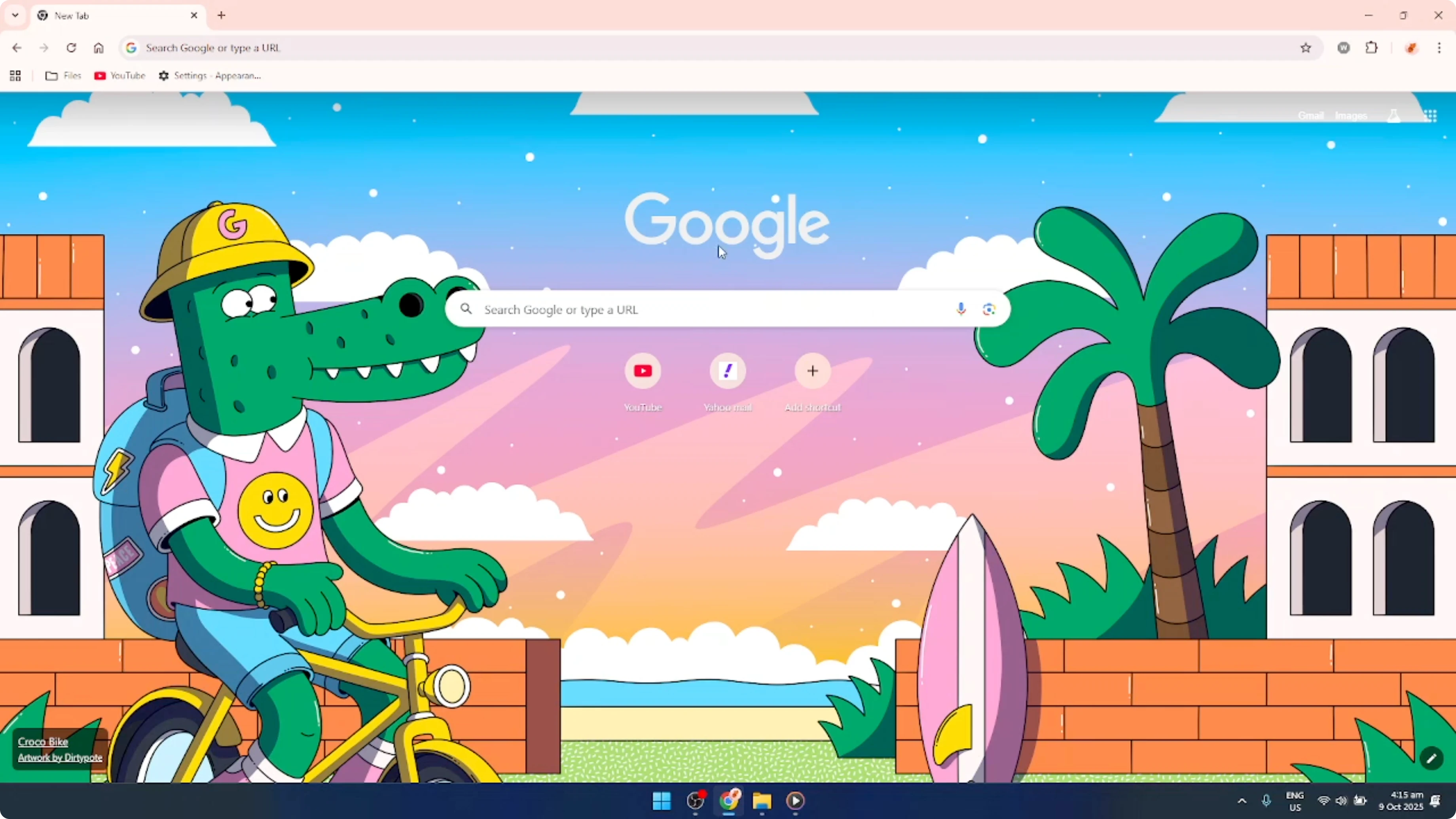 Screenshot from How To Change Google Chrome Background [2026 Guide] at 105s