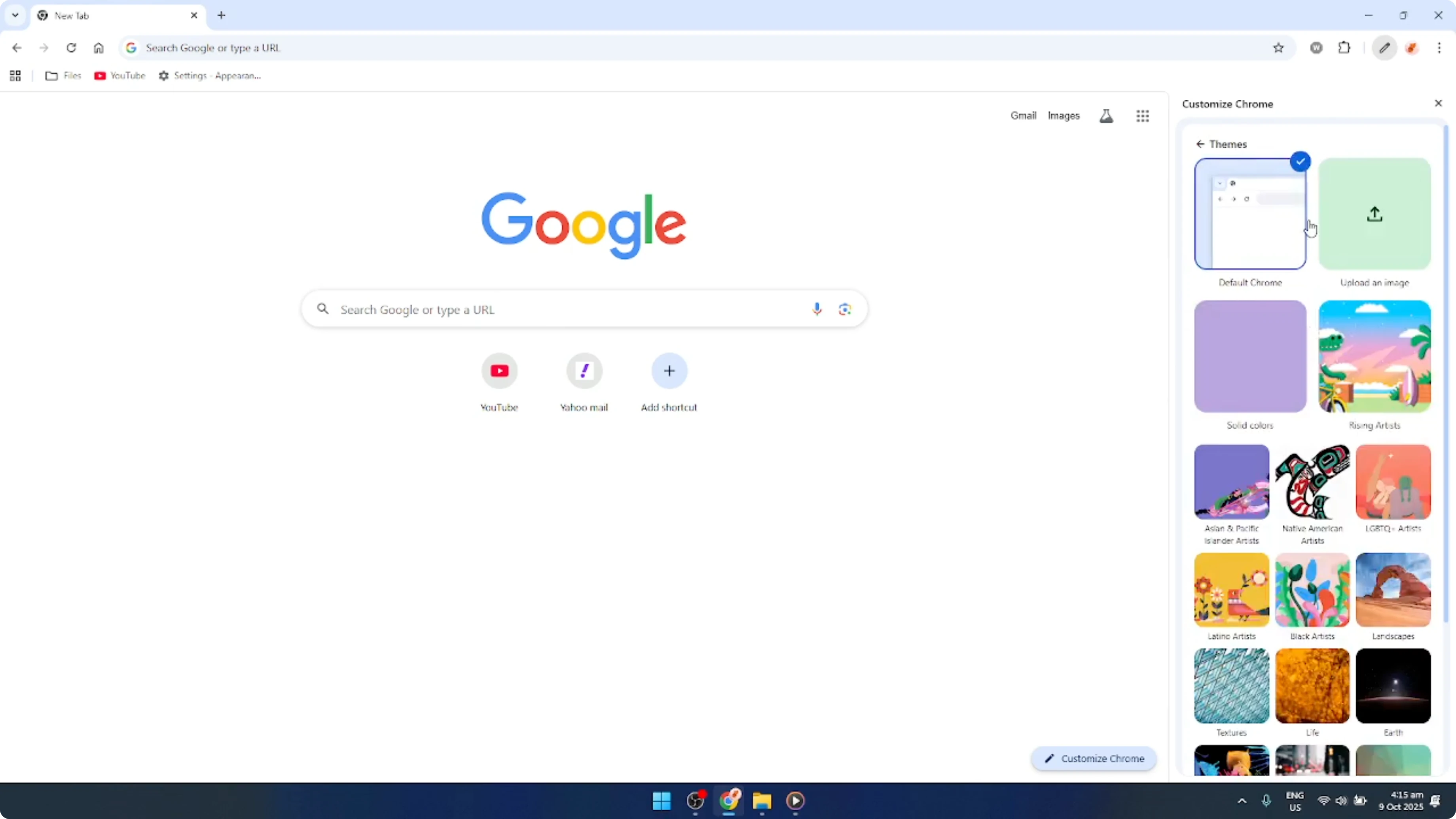 Screenshot from How To Change Google Chrome Background [2026 Guide] at 48s