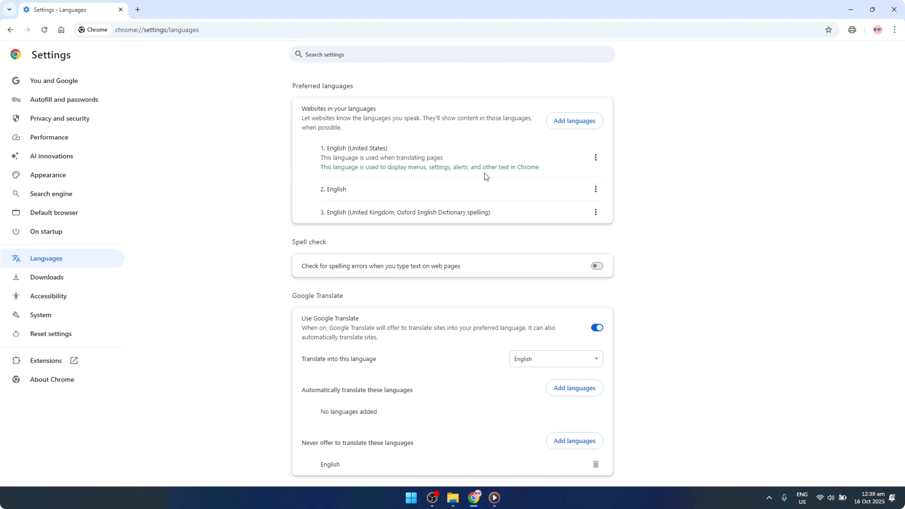 Screenshot from How To Change Google Chrome Language Back to English [2026 Guide] at 112s