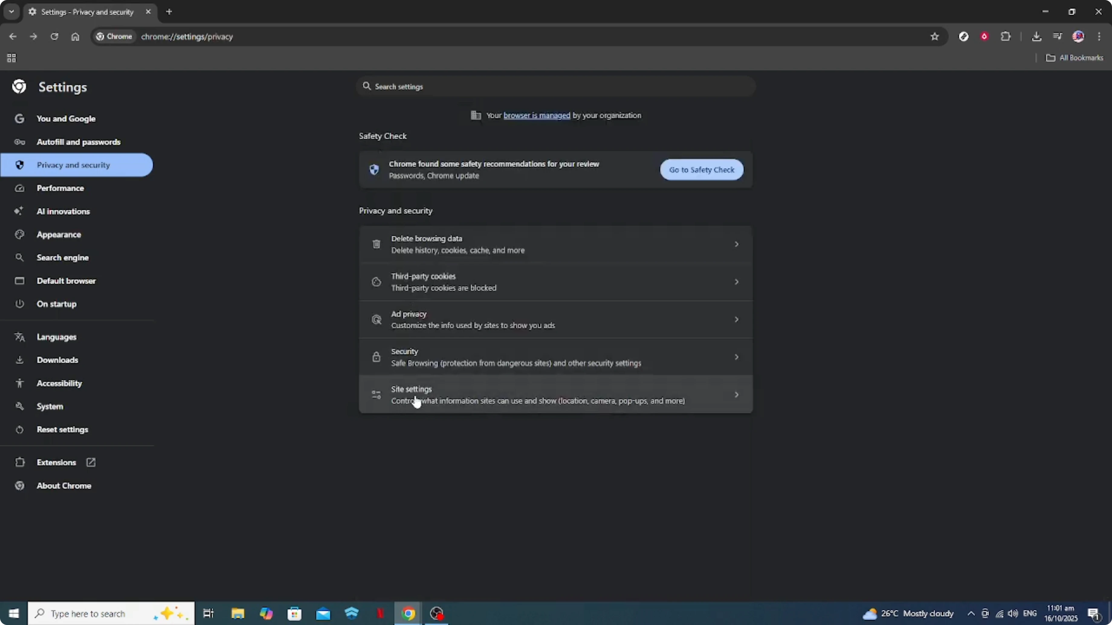 Screenshot from How To Change and Properly Set Your Google Chrome Security and Privacy Settings [2026 Guide] at 123s