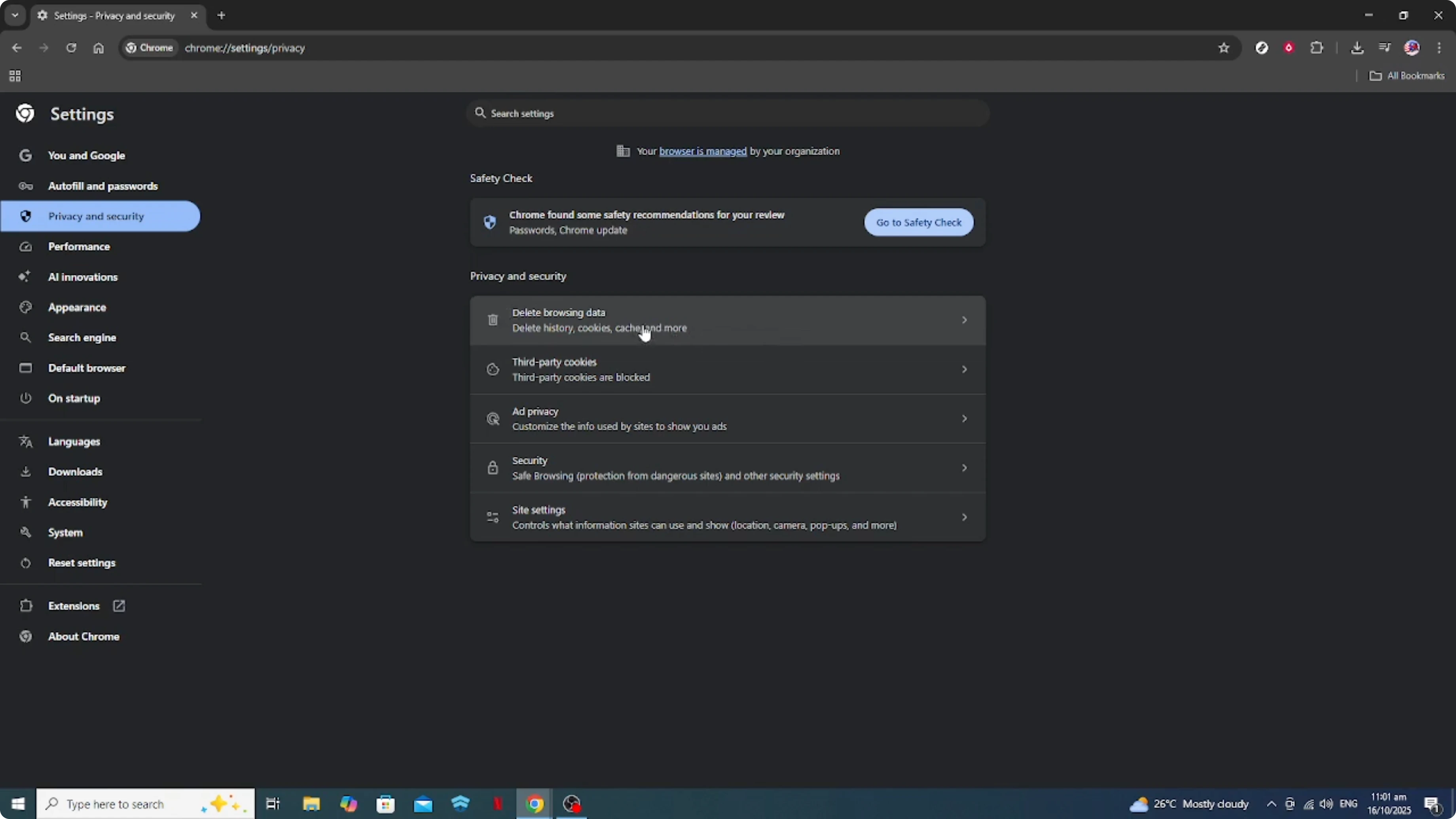 Screenshot from How To Change and Properly Set Your Google Chrome Security and Privacy Settings [2026 Guide] at 59s