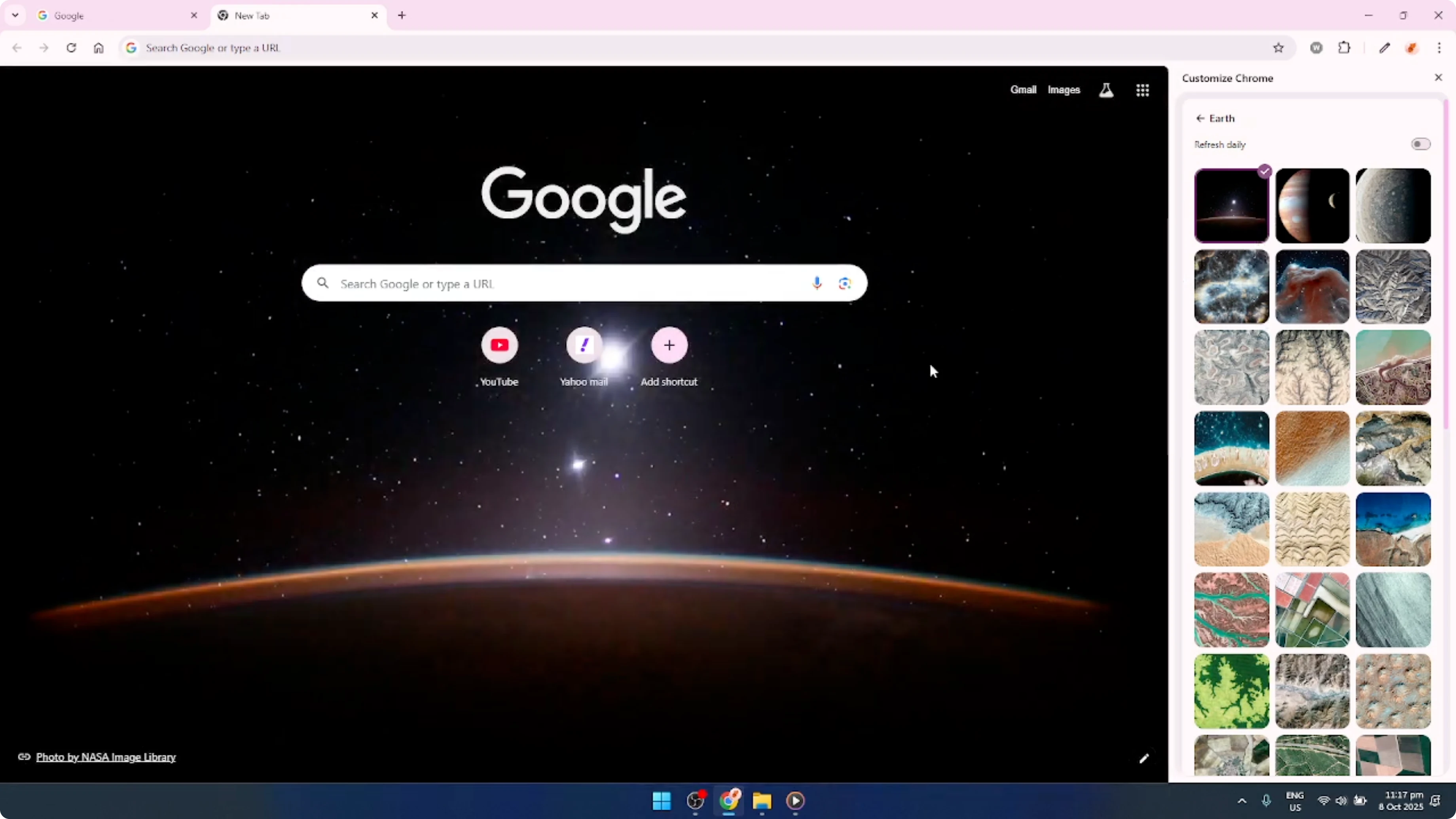 Screenshot from How To Change your Google Chrome Wallpaper [2026 Guide] at 106s