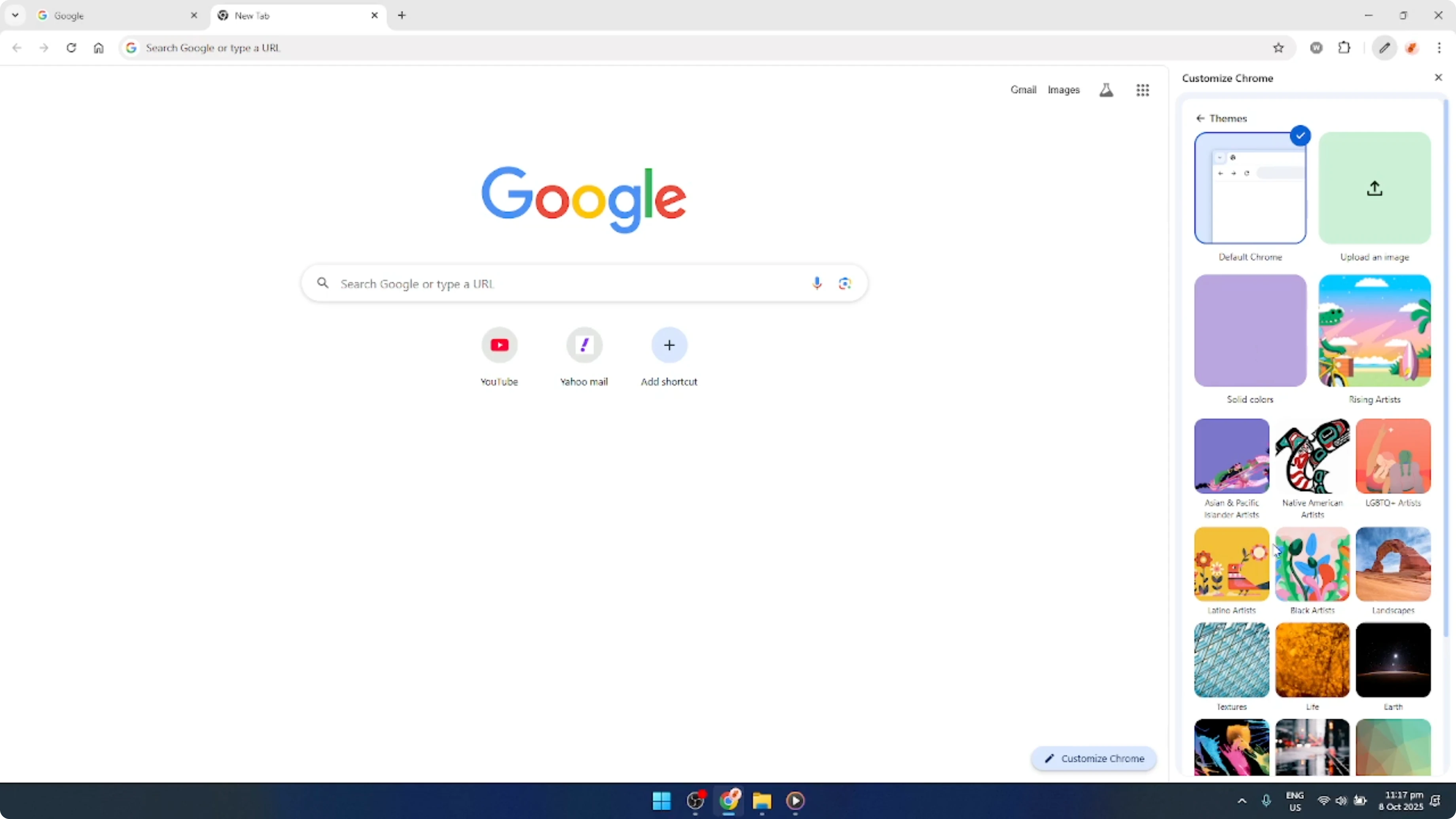 Screenshot from How To Change your Google Chrome Wallpaper [2026 Guide] at 63s