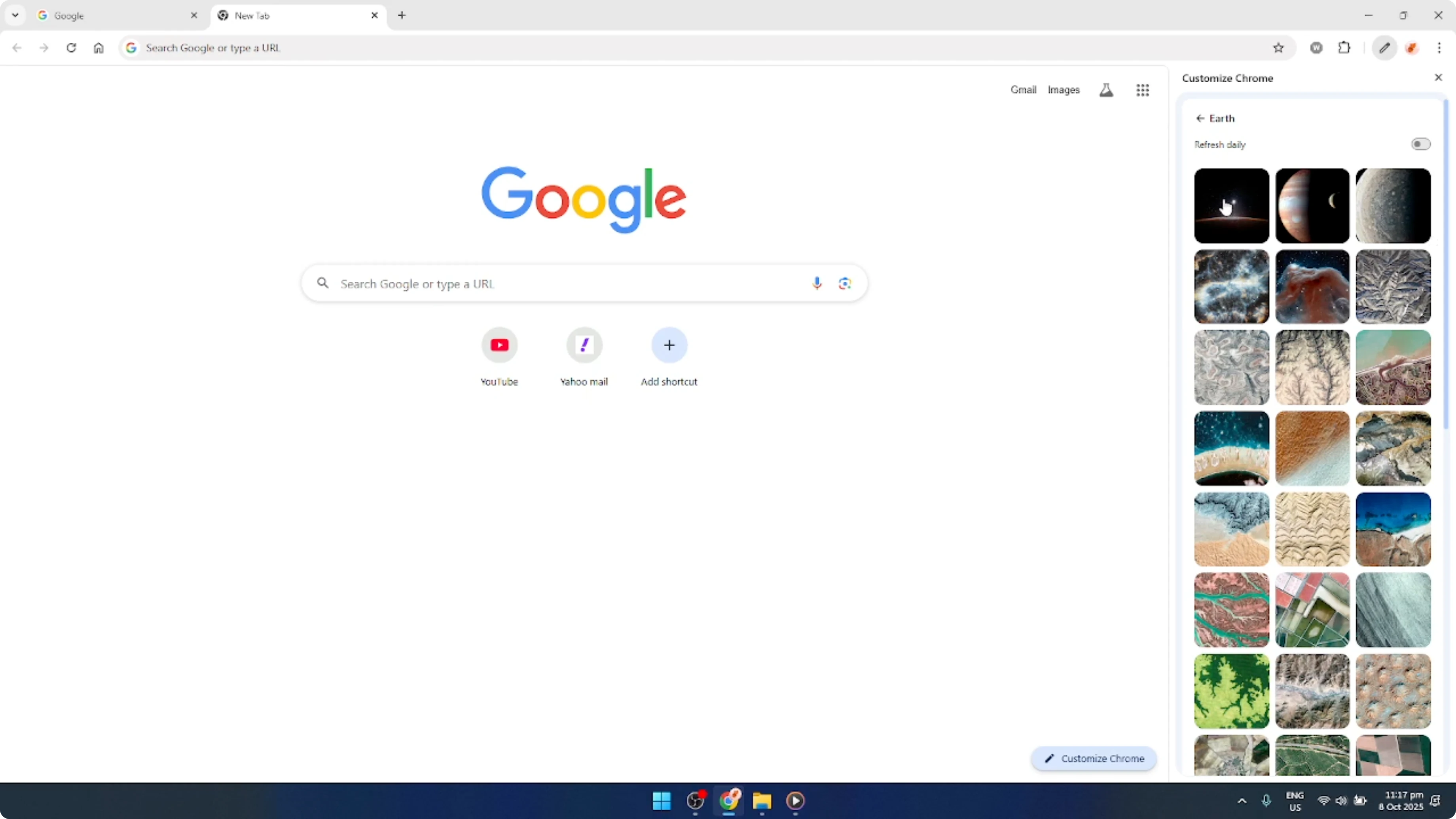 Screenshot from How To Change your Google Chrome Wallpaper [2026 Guide] at 81s