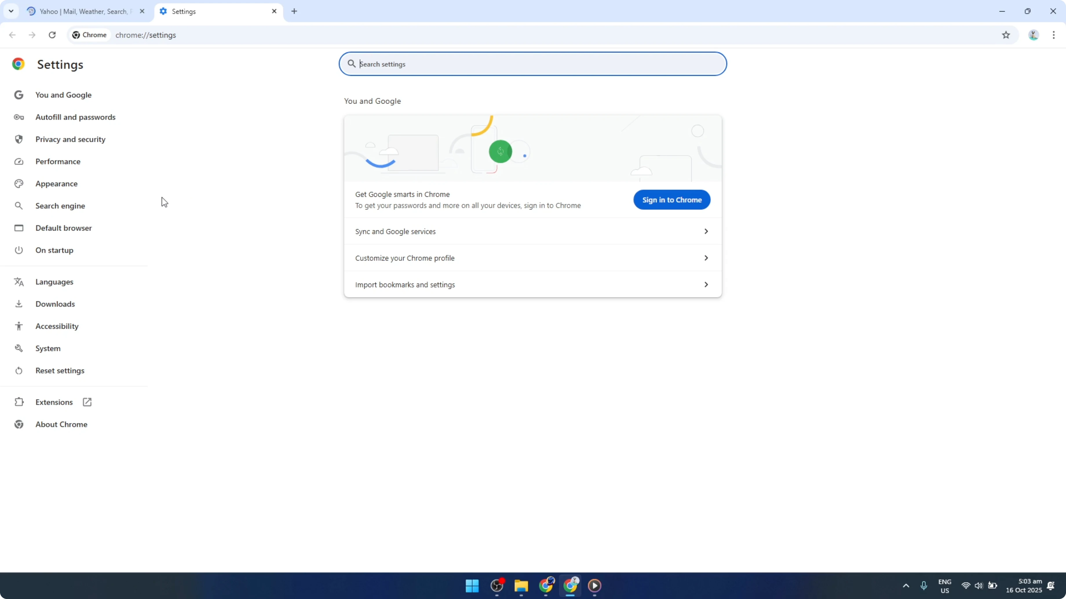Screenshot from How To Change homepage from Yahoo To Google Chrome [2026 Guide] at 54s
