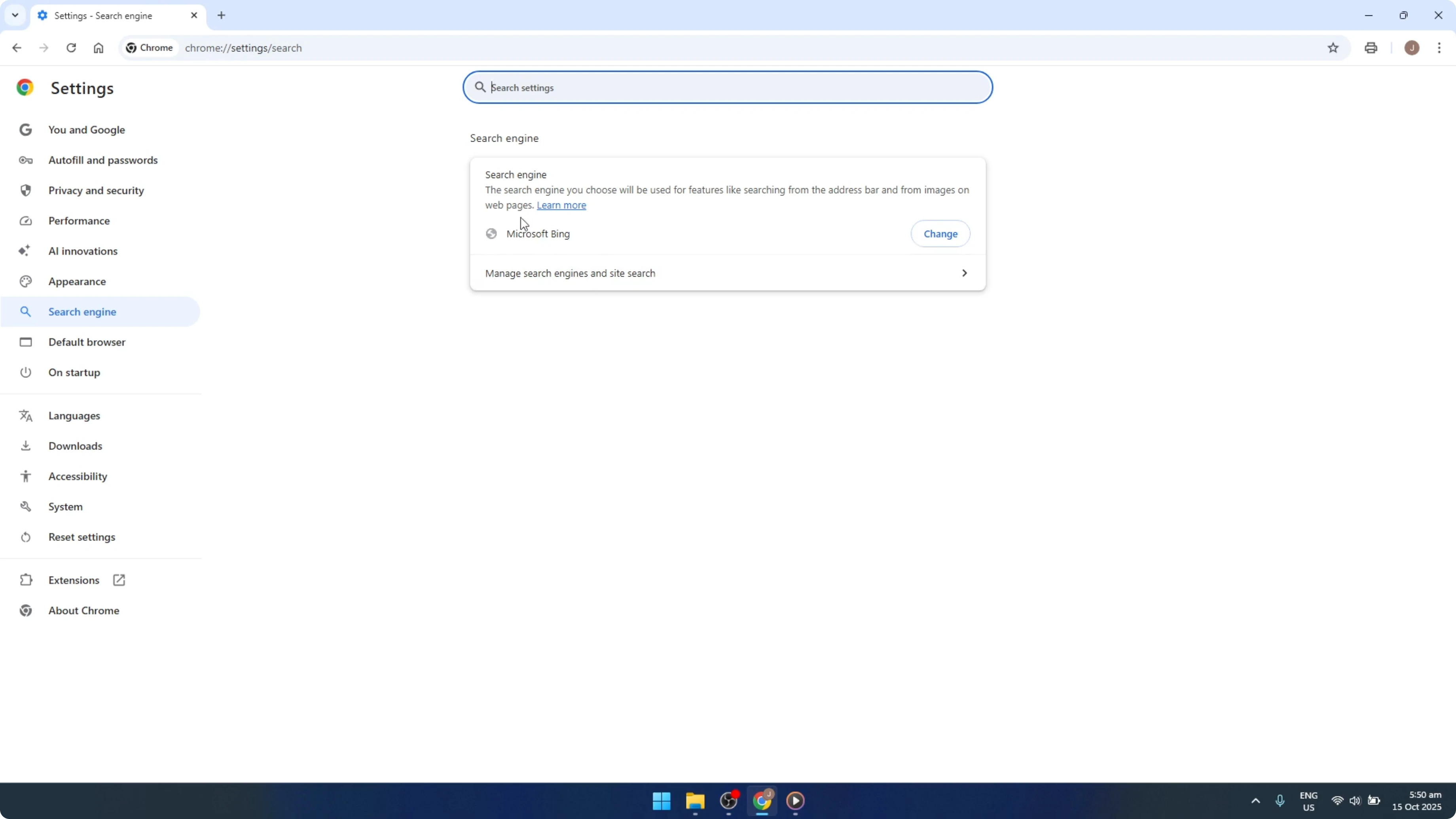 Screenshot from How To Change Microsoft Bing to Google Chrome [2026 Guide] at 71s