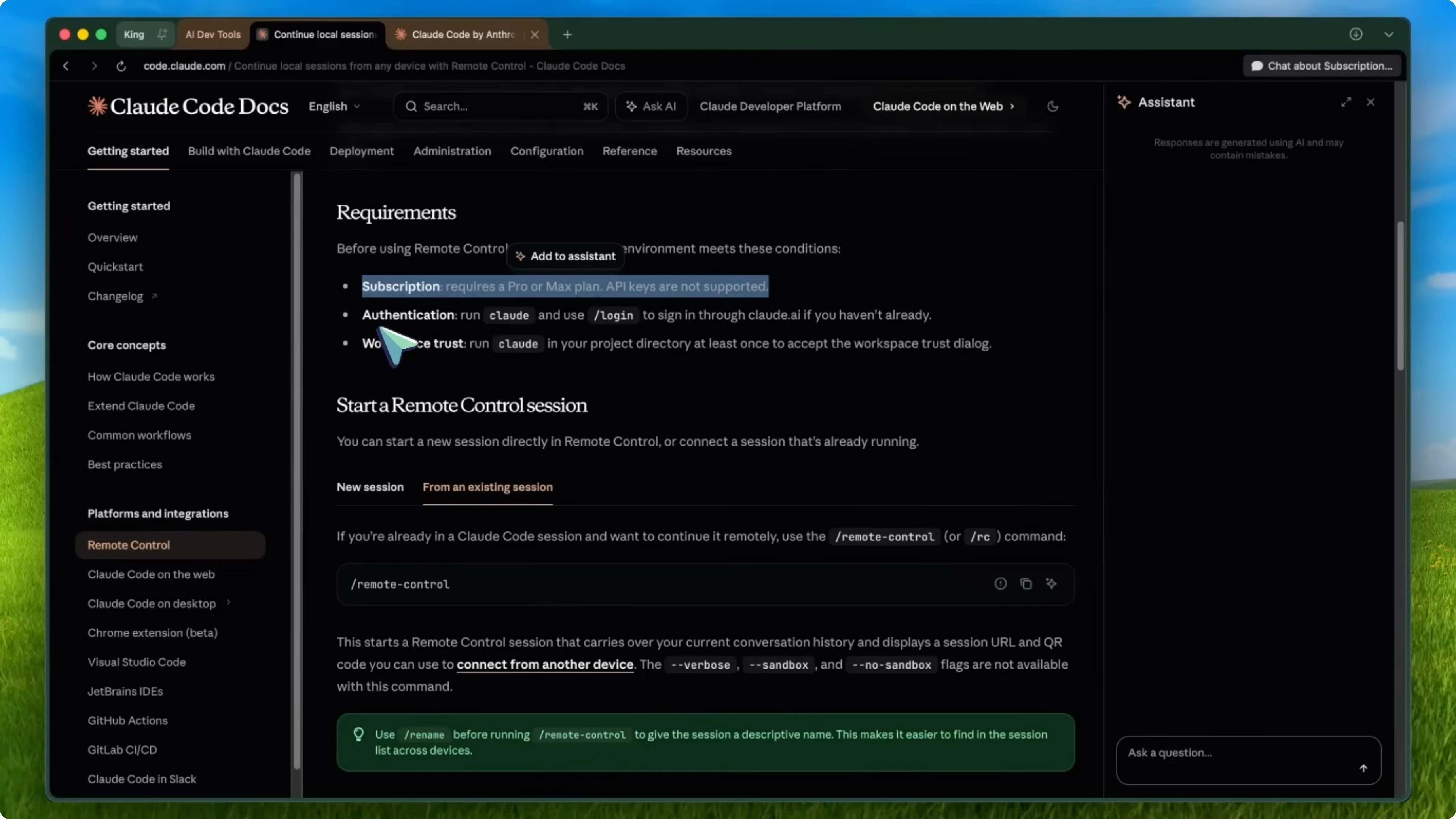Screenshot from Claude Code Remote Control: What’s Next After OpenClaw? at 370s