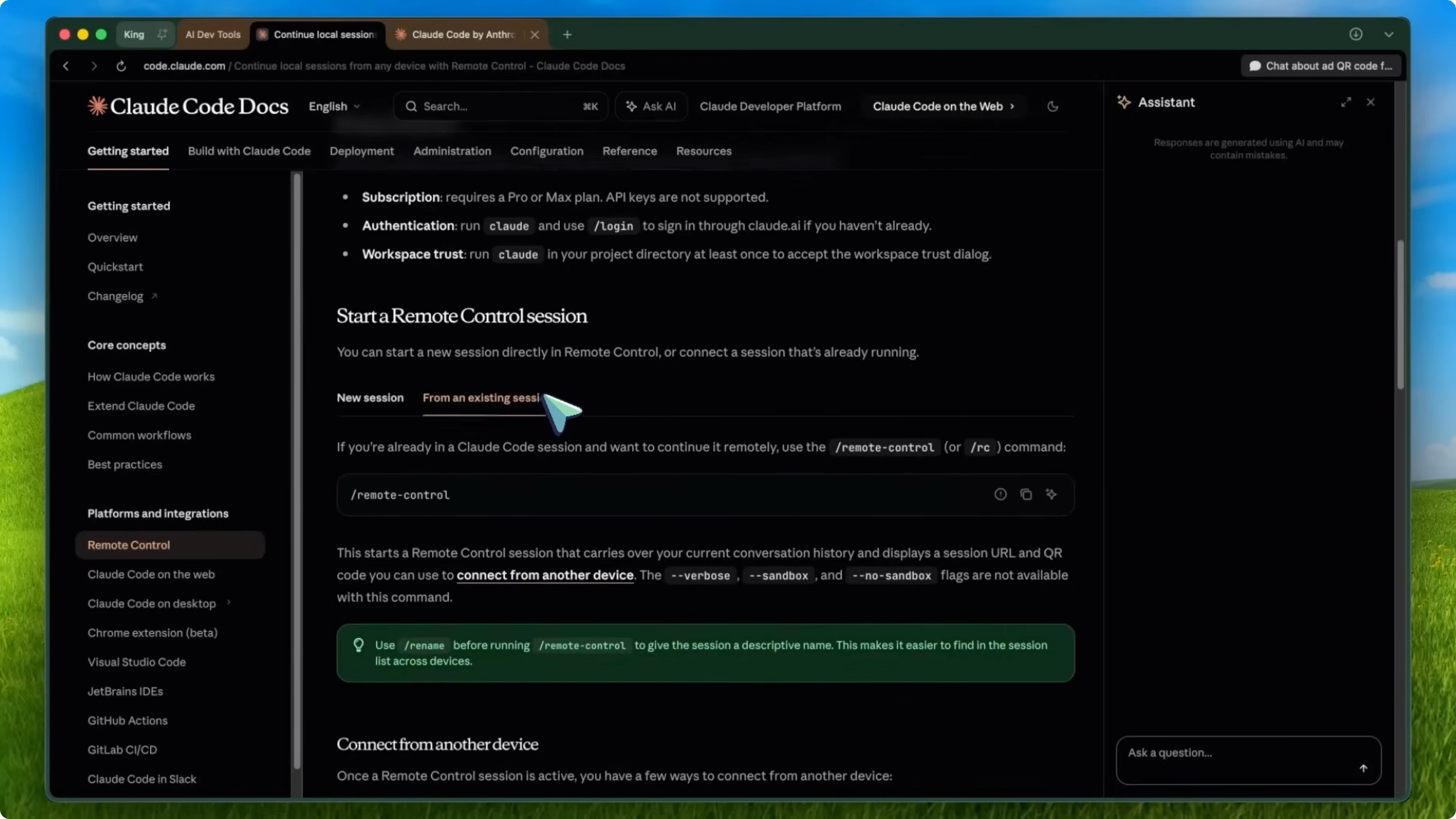 Screenshot from Claude Code Remote Control: What’s Next After OpenClaw? at 471s