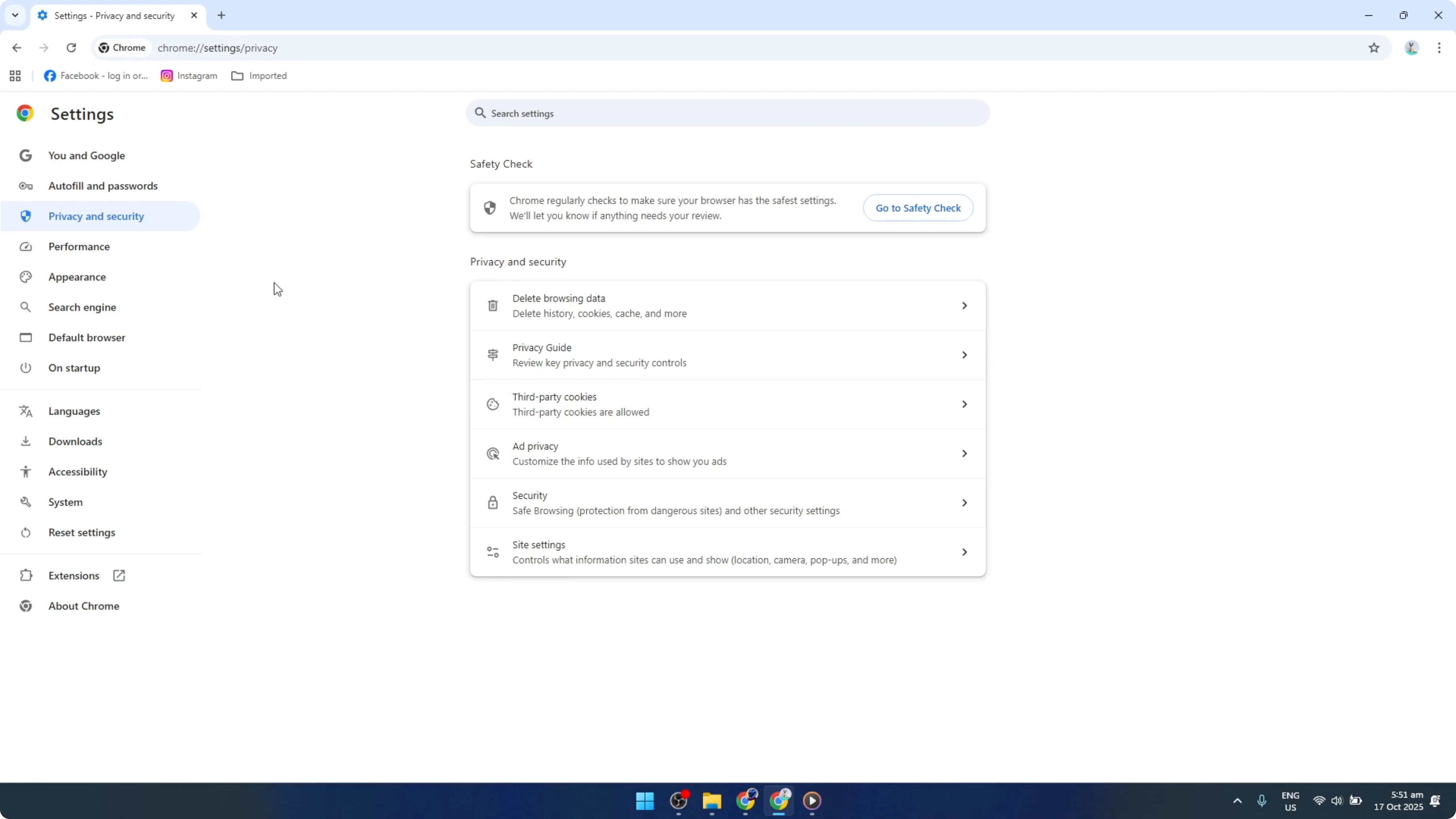 Screenshot from How To Automatically Clear Google Chrome Browsing Data On Exit [2026 Guide] at 66s