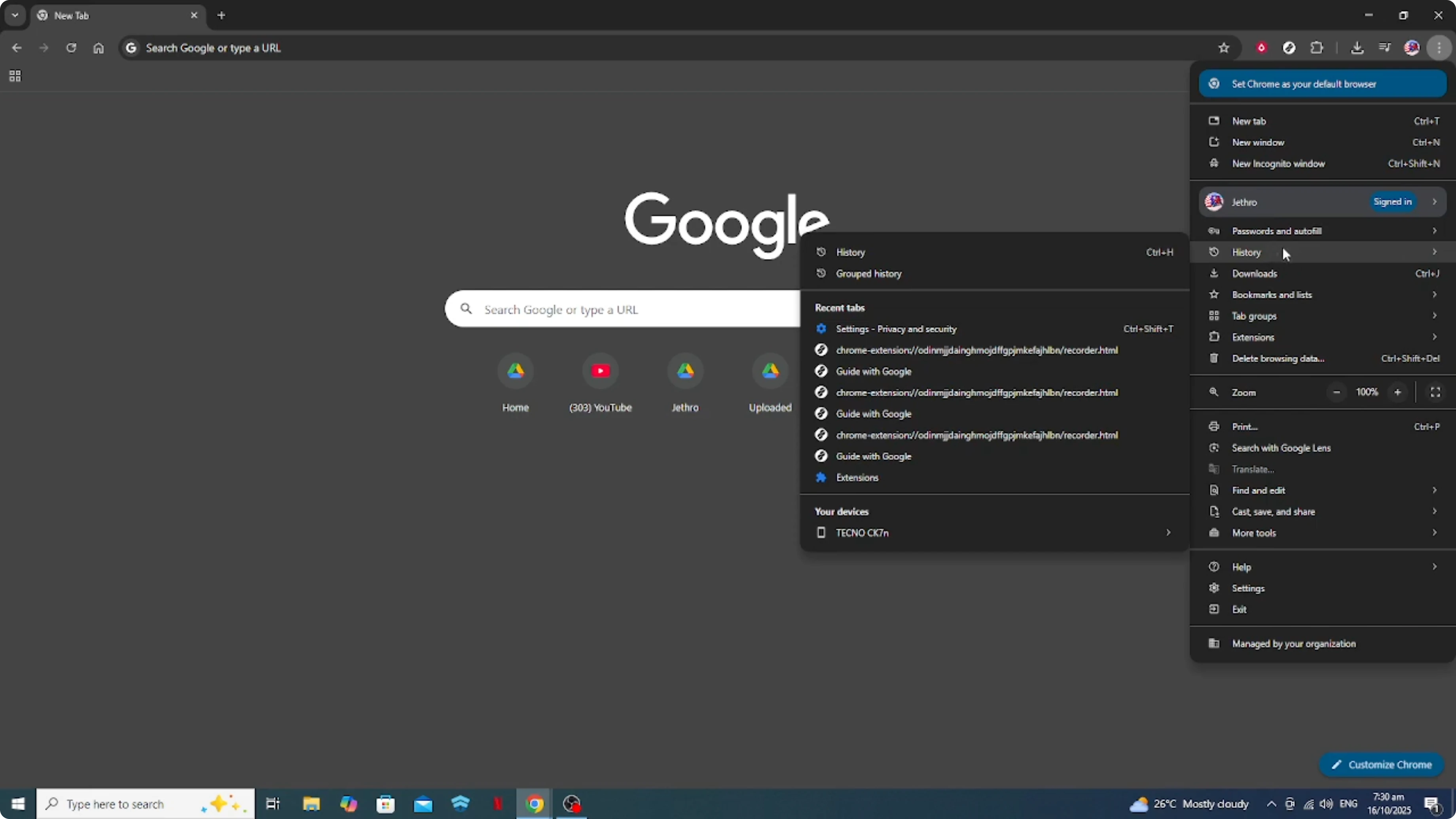 Screenshot from How To Clear Search Bar History Suggestions on Google Chrome [2026 Guide] at 39s