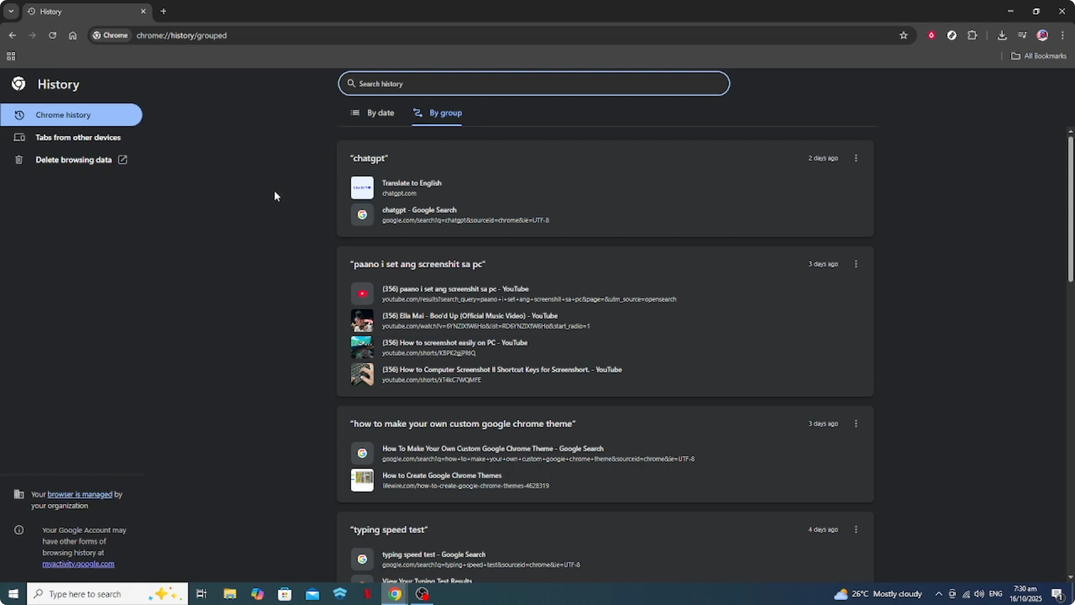 Screenshot from How To Clear Search Bar History Suggestions on Google Chrome [2026 Guide] at 55s