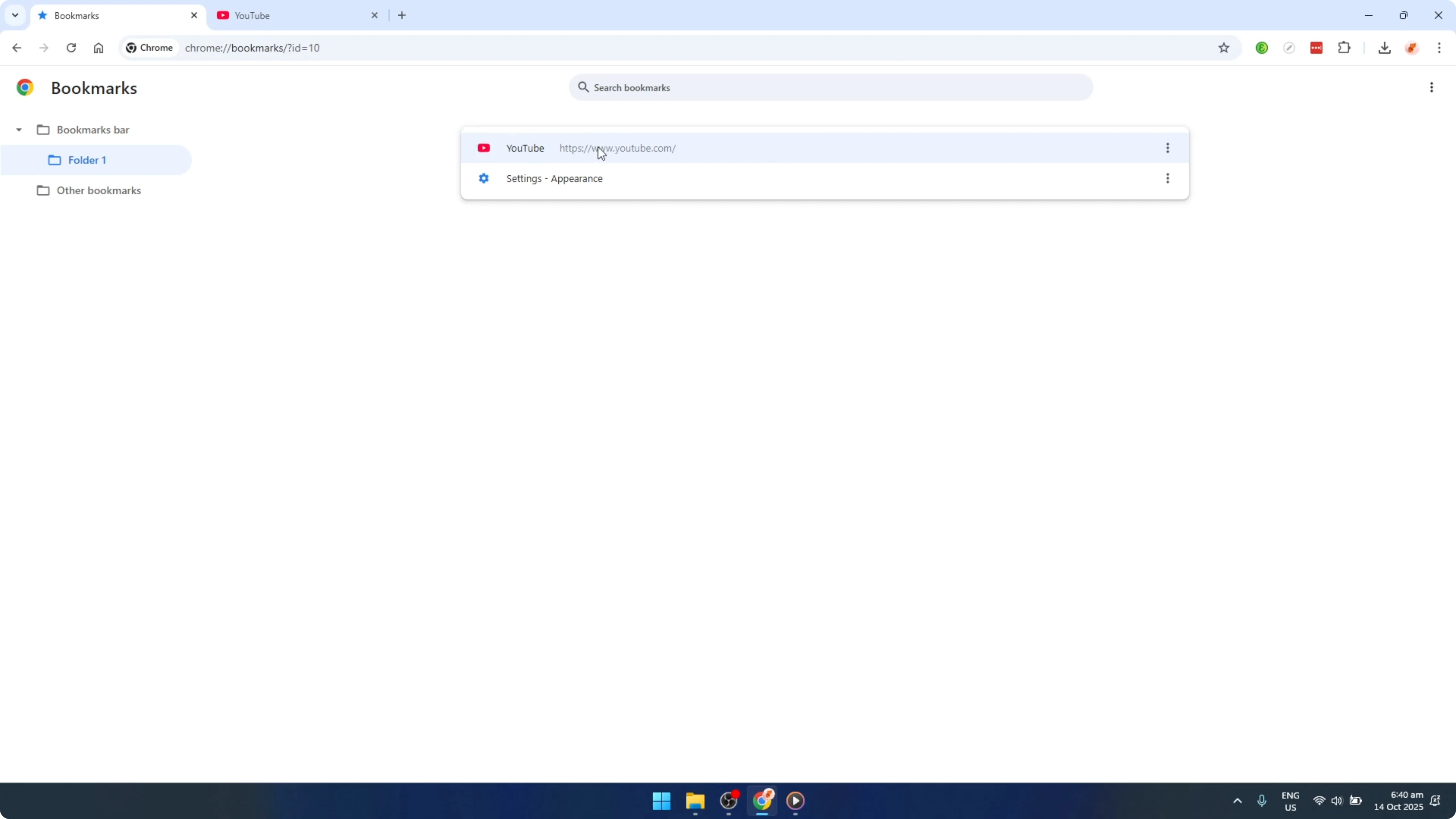 Screenshot from How To Click and Open Your Google Chrome Bookmarks in New Tabs [2026 Guide] at 103s