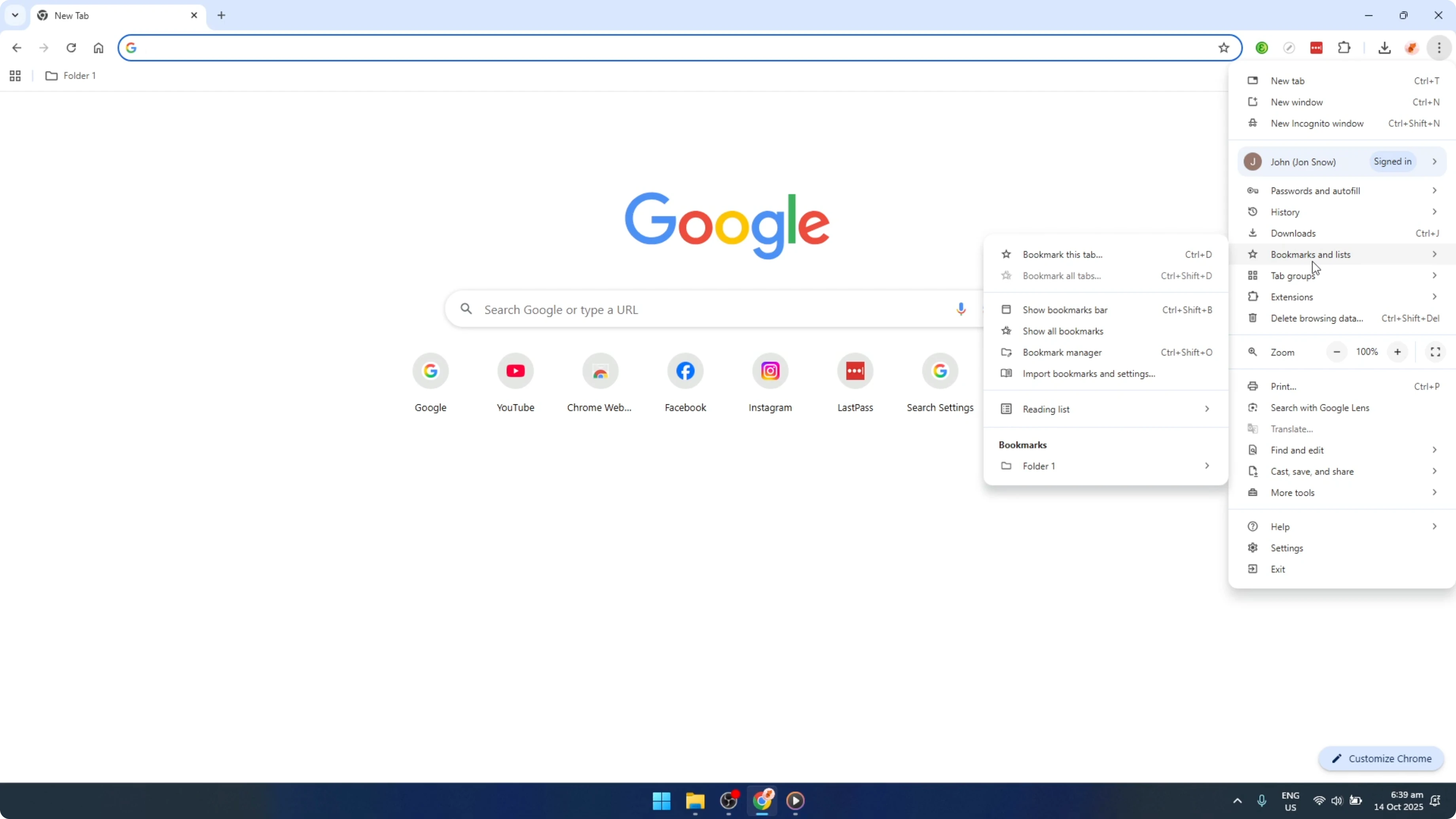 Screenshot from How To Click and Open Your Google Chrome Bookmarks in New Tabs [2026 Guide] at 32s