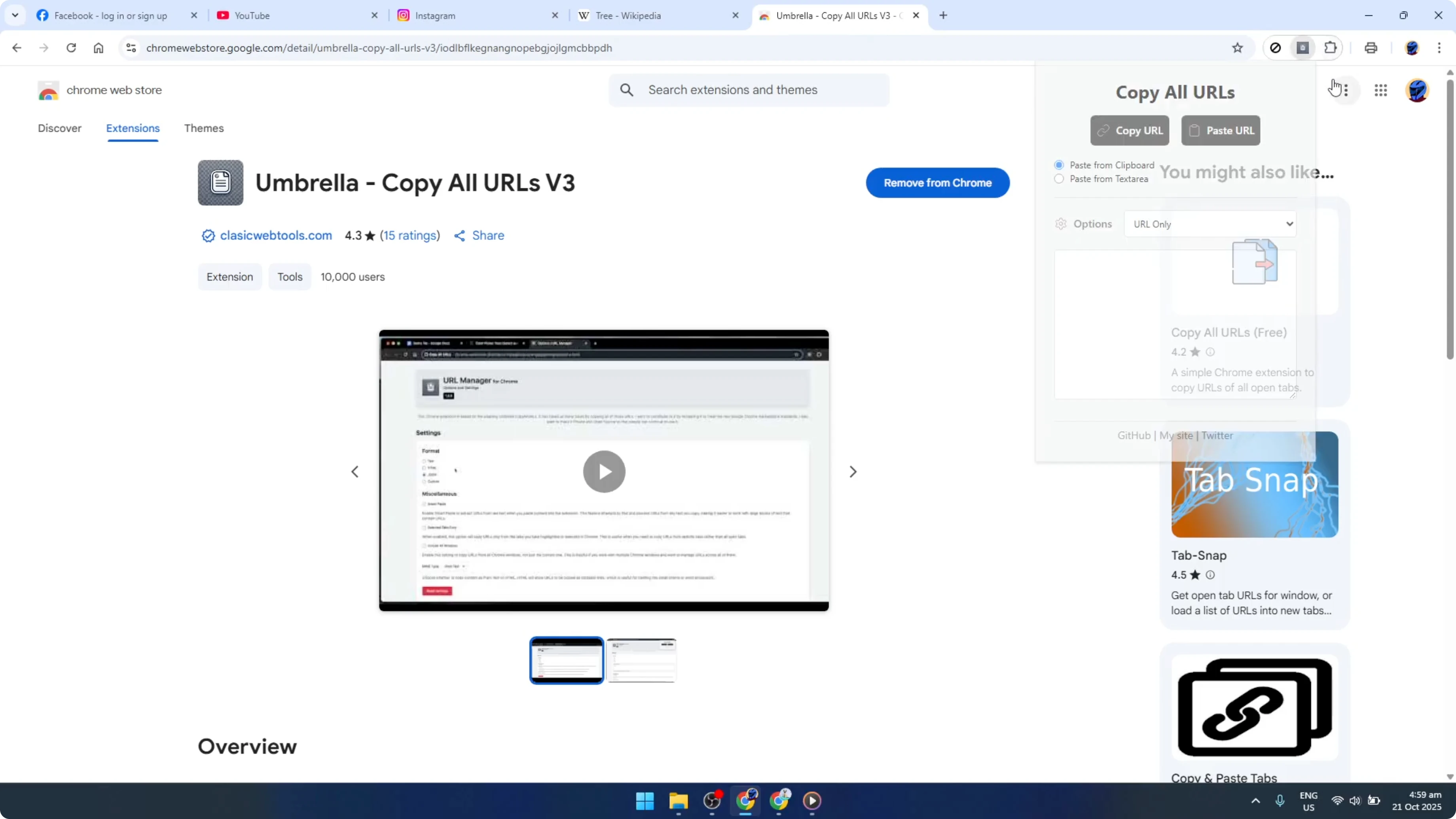 Screenshot from How To Copy and Open Multiple URLs in Google Chrome Browser With One Click [2026 Guide] at 60s