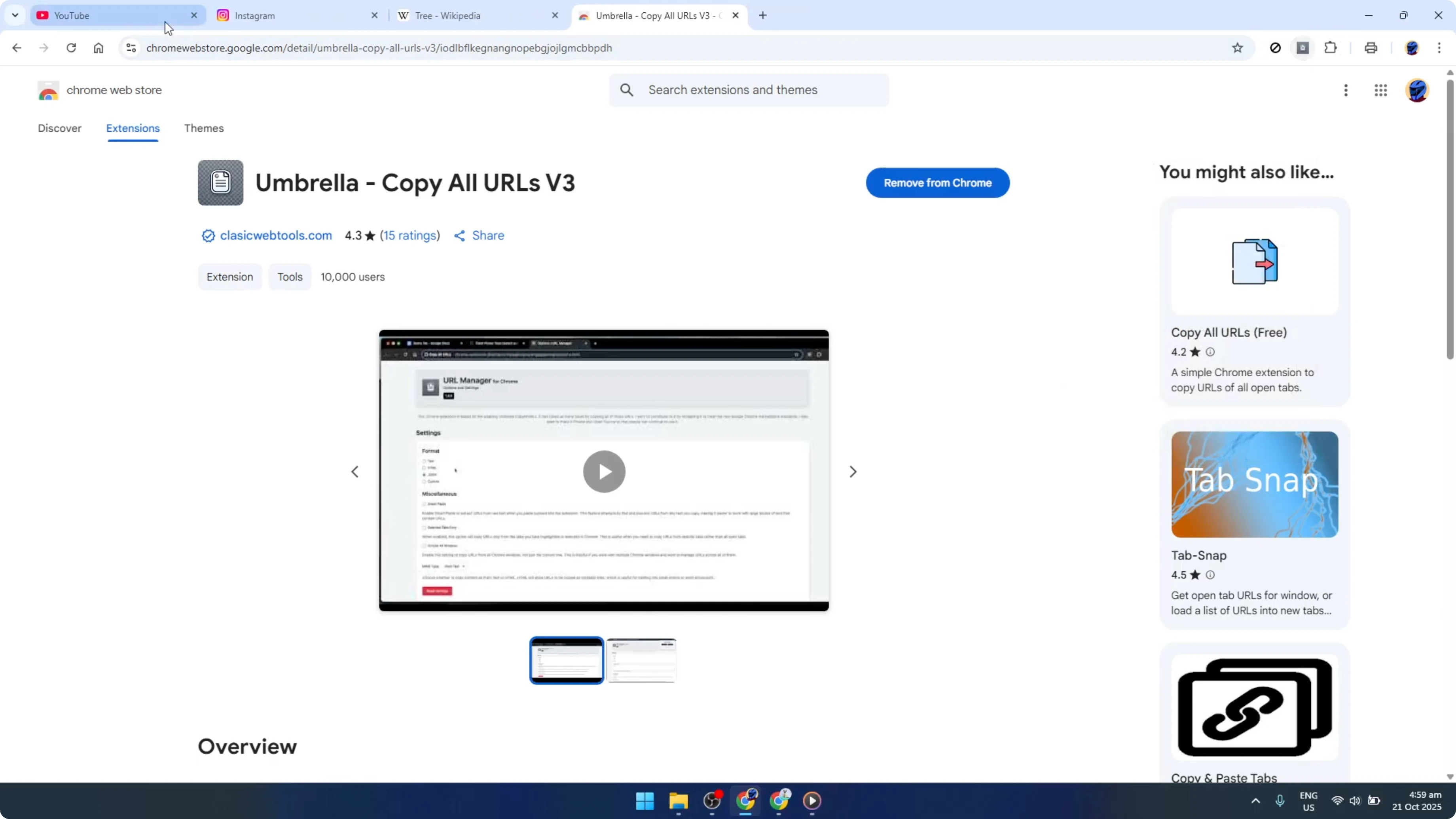 Screenshot from How To Copy and Open Multiple URLs in Google Chrome Browser With One Click [2026 Guide] at 80s