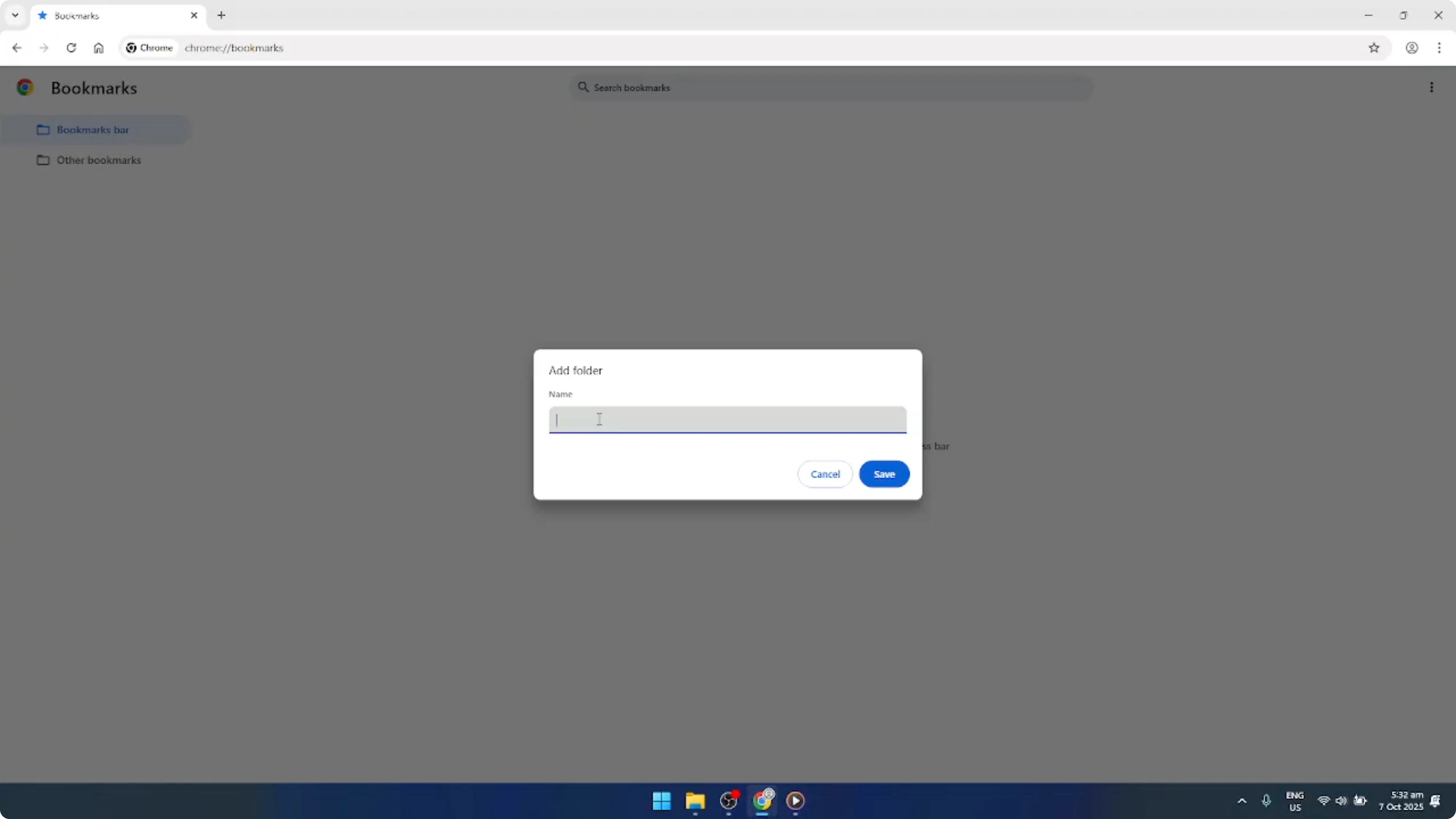 Screenshot from How To Create Bookmark Folders in Google Chrome [2026 Guide] at 89s