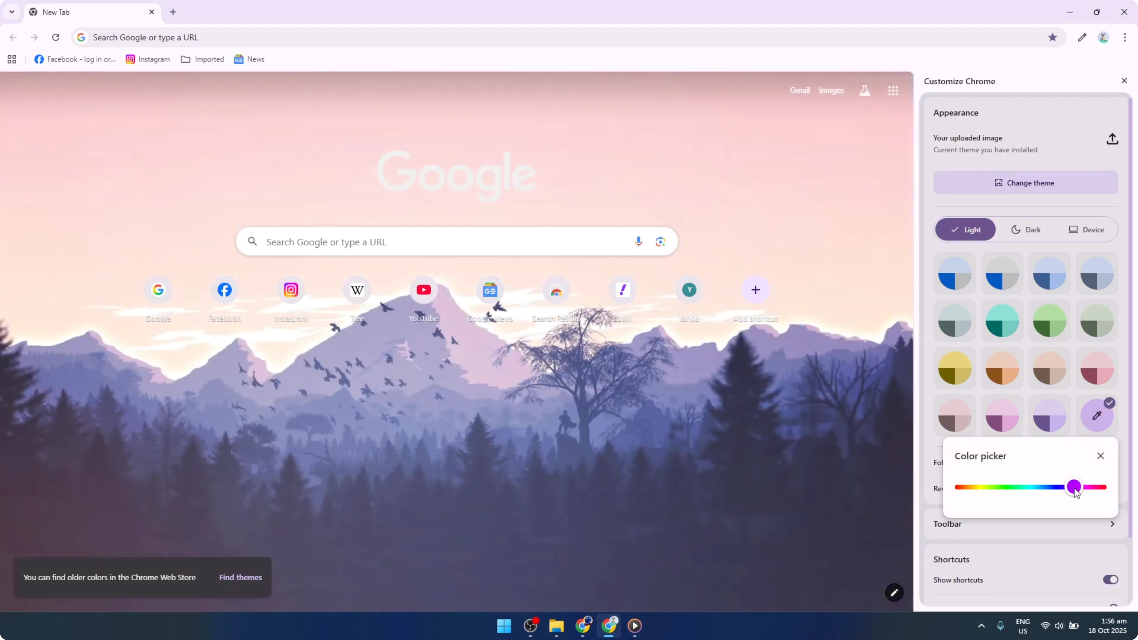 Screenshot from How To Make Your Own Custom Google Chrome Theme [2026 Guide] at 106s