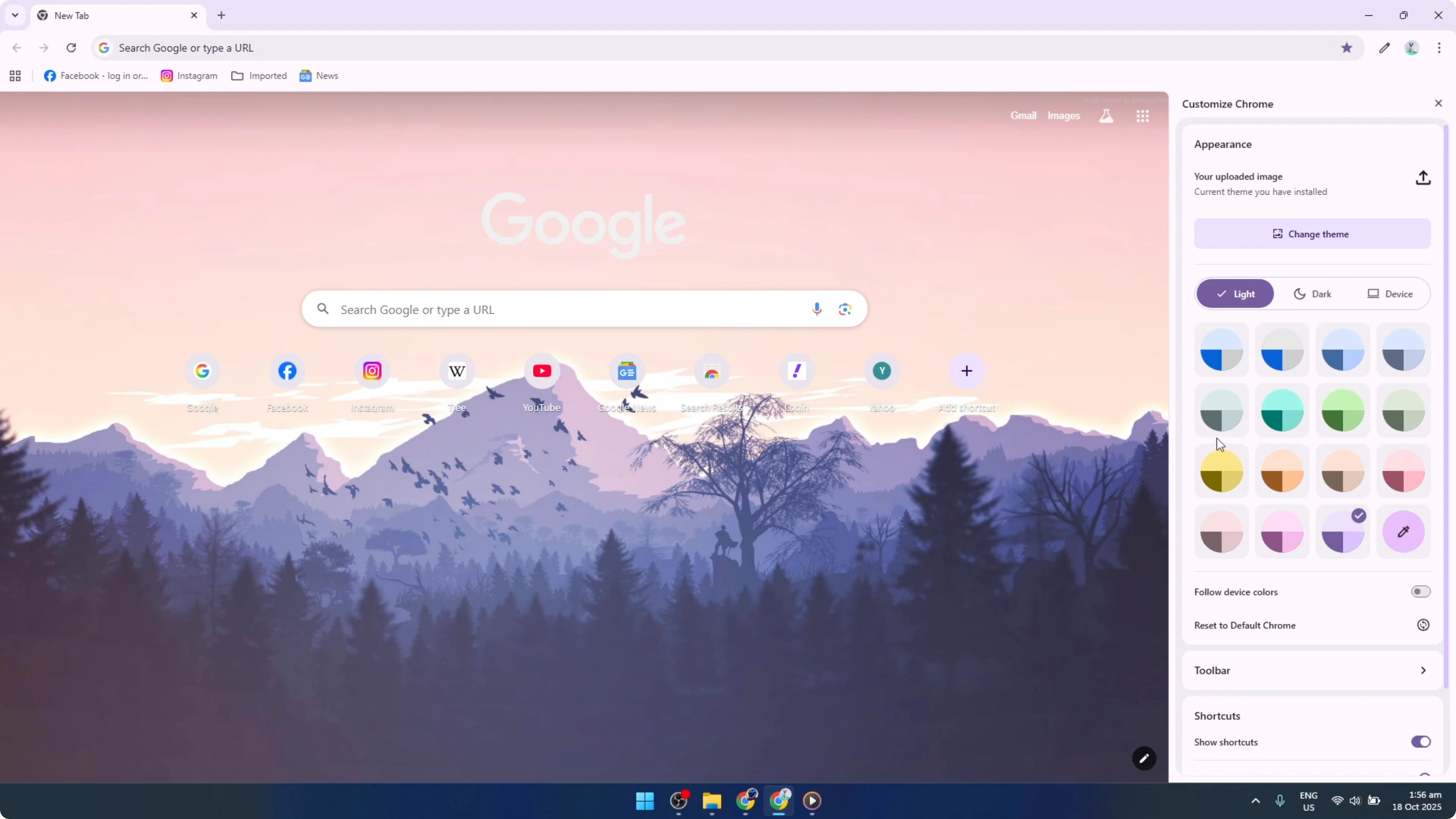 Screenshot from How To Make Your Own Custom Google Chrome Theme [2026 Guide] at 122s