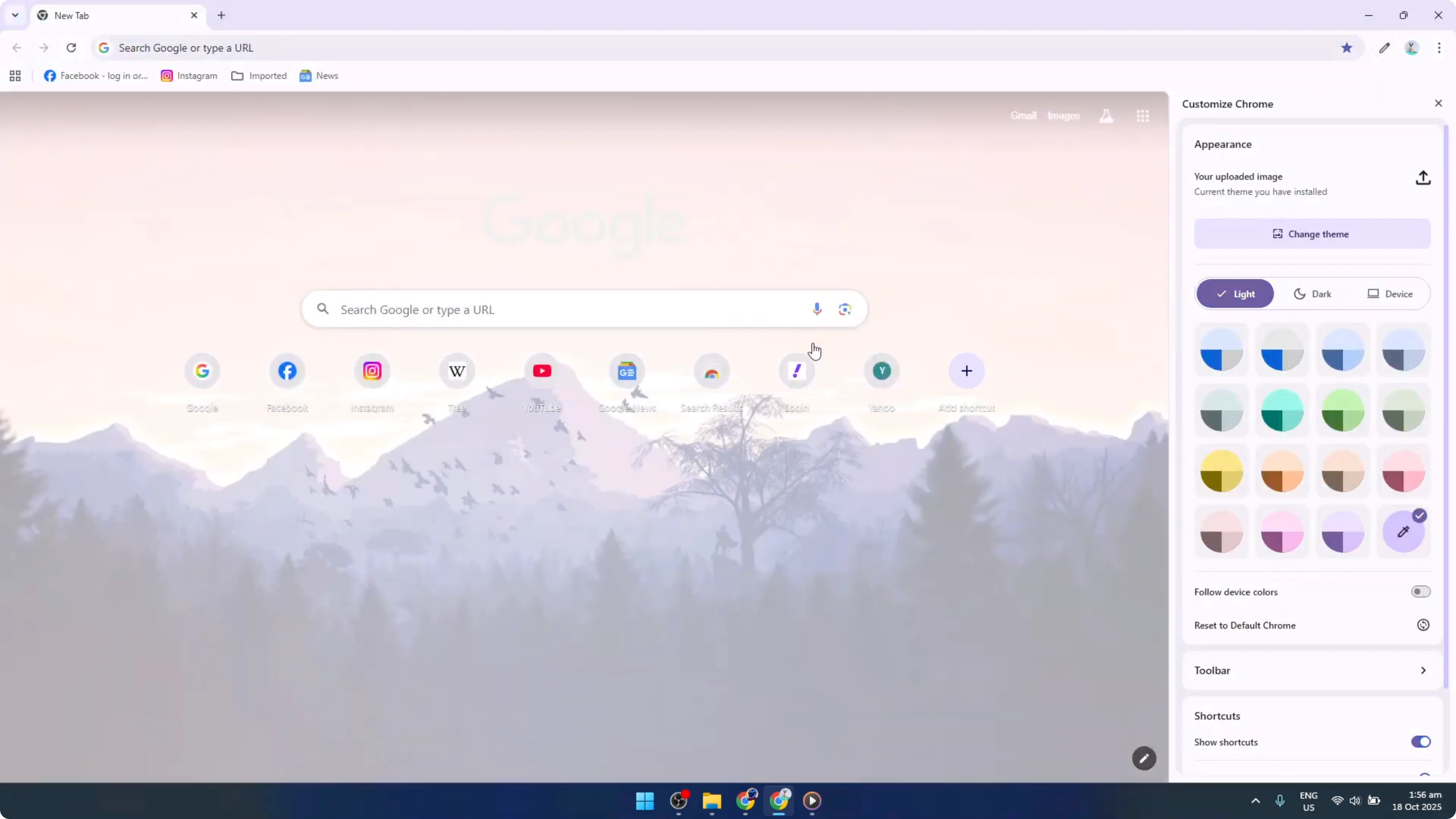 Screenshot from How To Make Your Own Custom Google Chrome Theme [2026 Guide] at 64s
