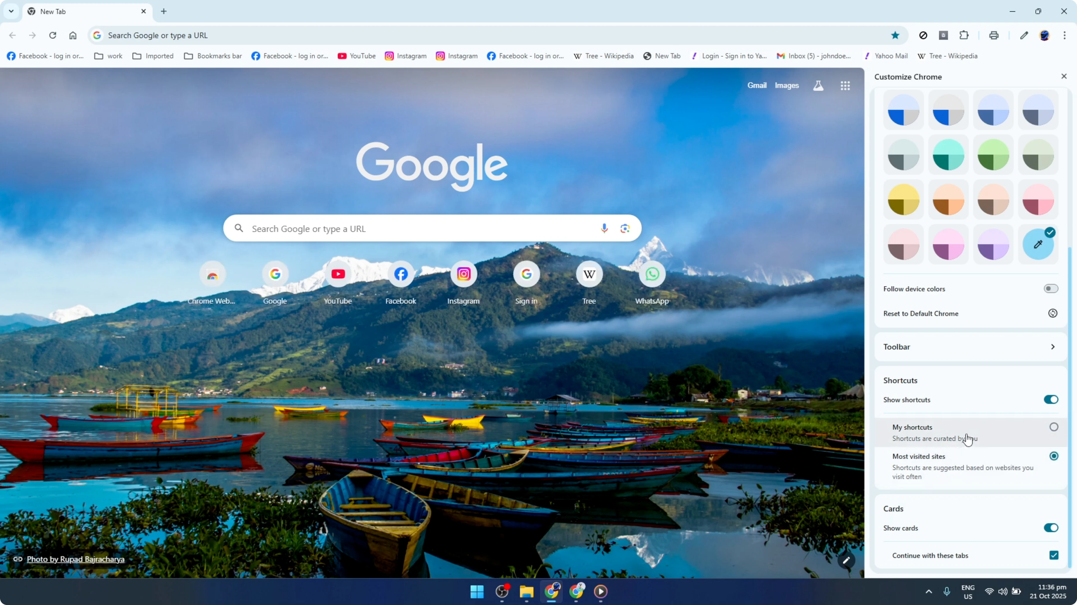 Screenshot from How To Customize Google Chrome Homepage [2026 Guide] at 103s