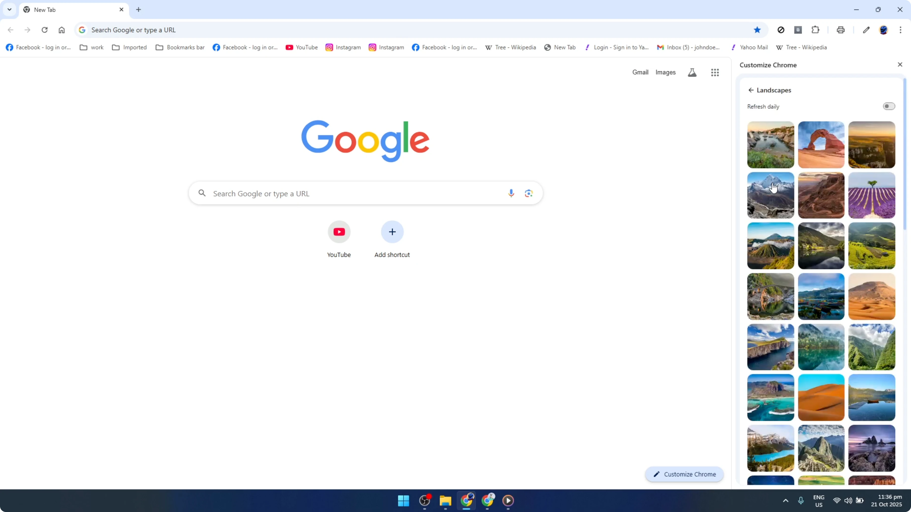 Screenshot from How To Customize Google Chrome Homepage [2026 Guide] at 56s