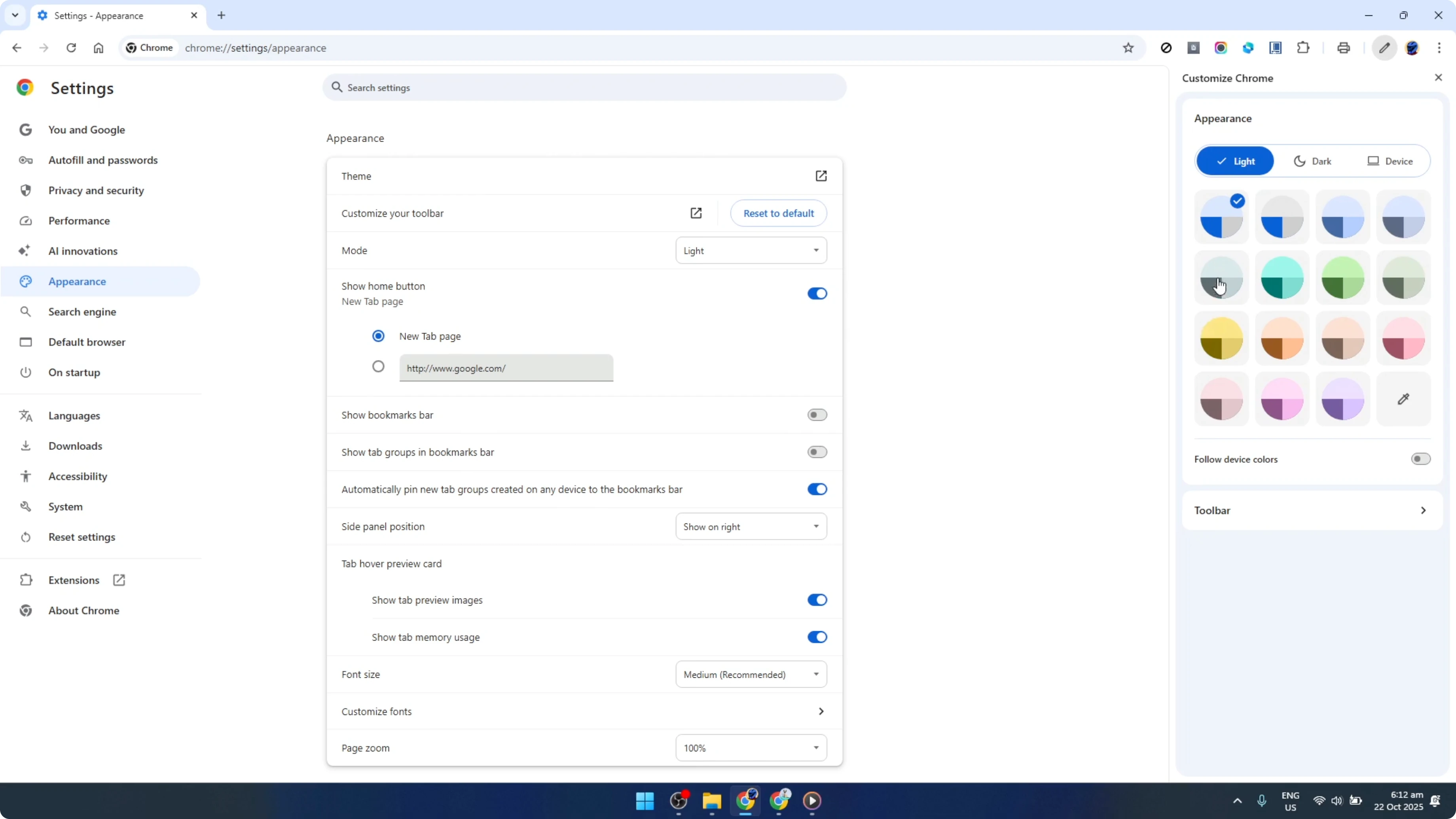 Screenshot from How To Customize Google Chrome When There Is No Customize Button [2026 Guide] at 79s